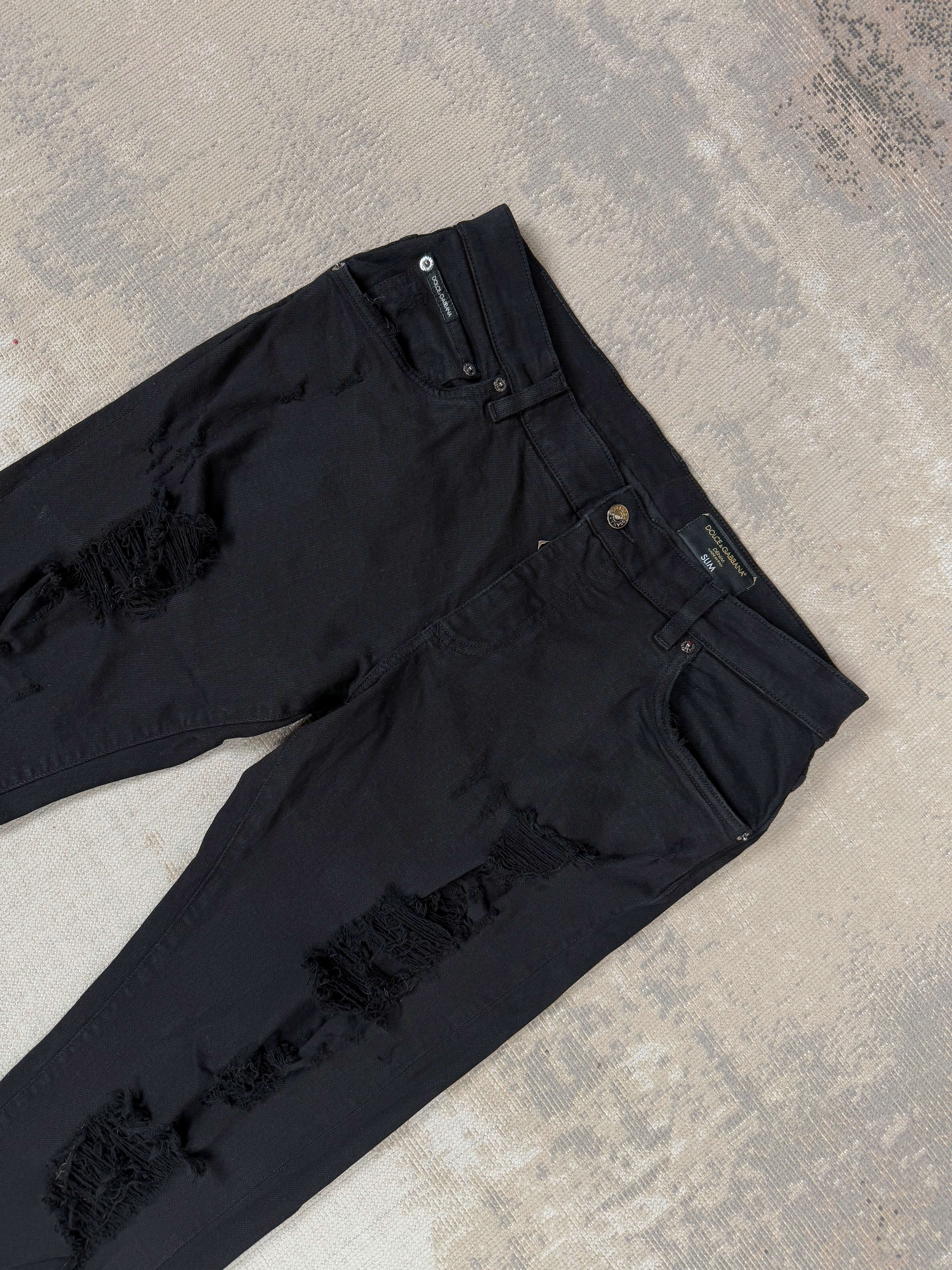Dolce & Gabbana Slim-Fit Stretch Jeans - Black Dolce & Gabbana