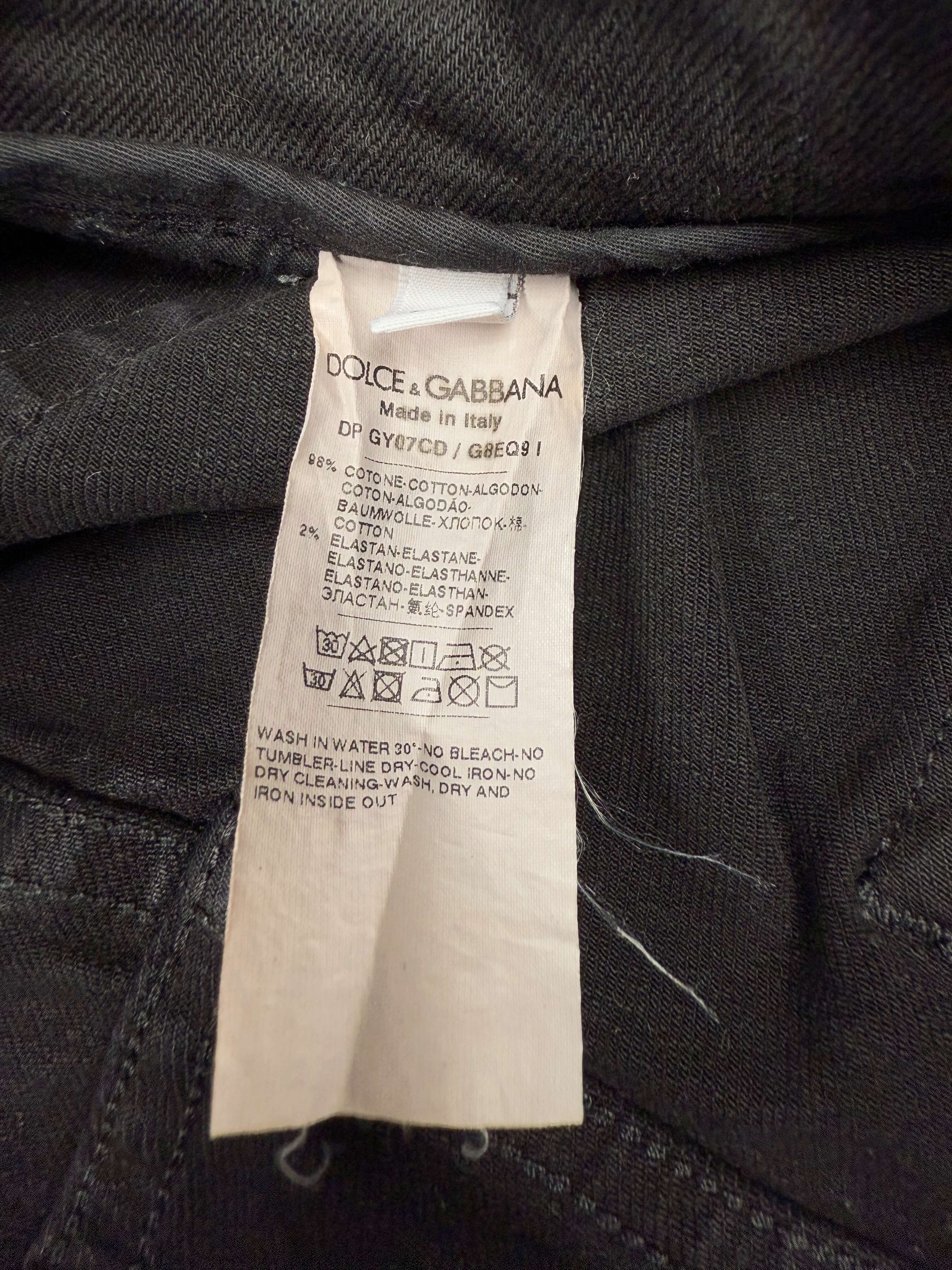 Dolce & Gabbana Slim-Fit Stretch Jeans - Black Dolce & Gabbana