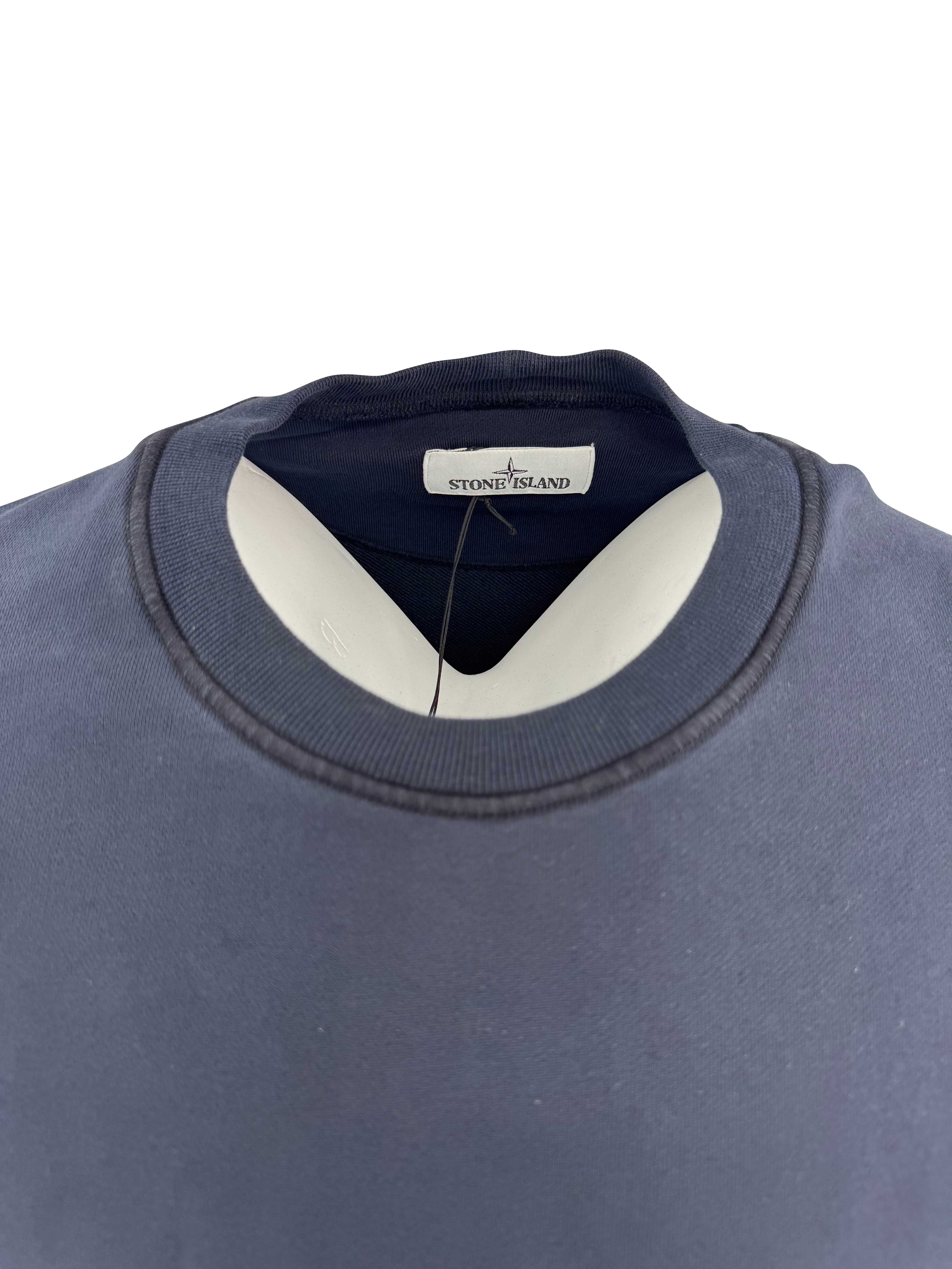 Stone Island Badge Sweatshirt - Navy Stone Island