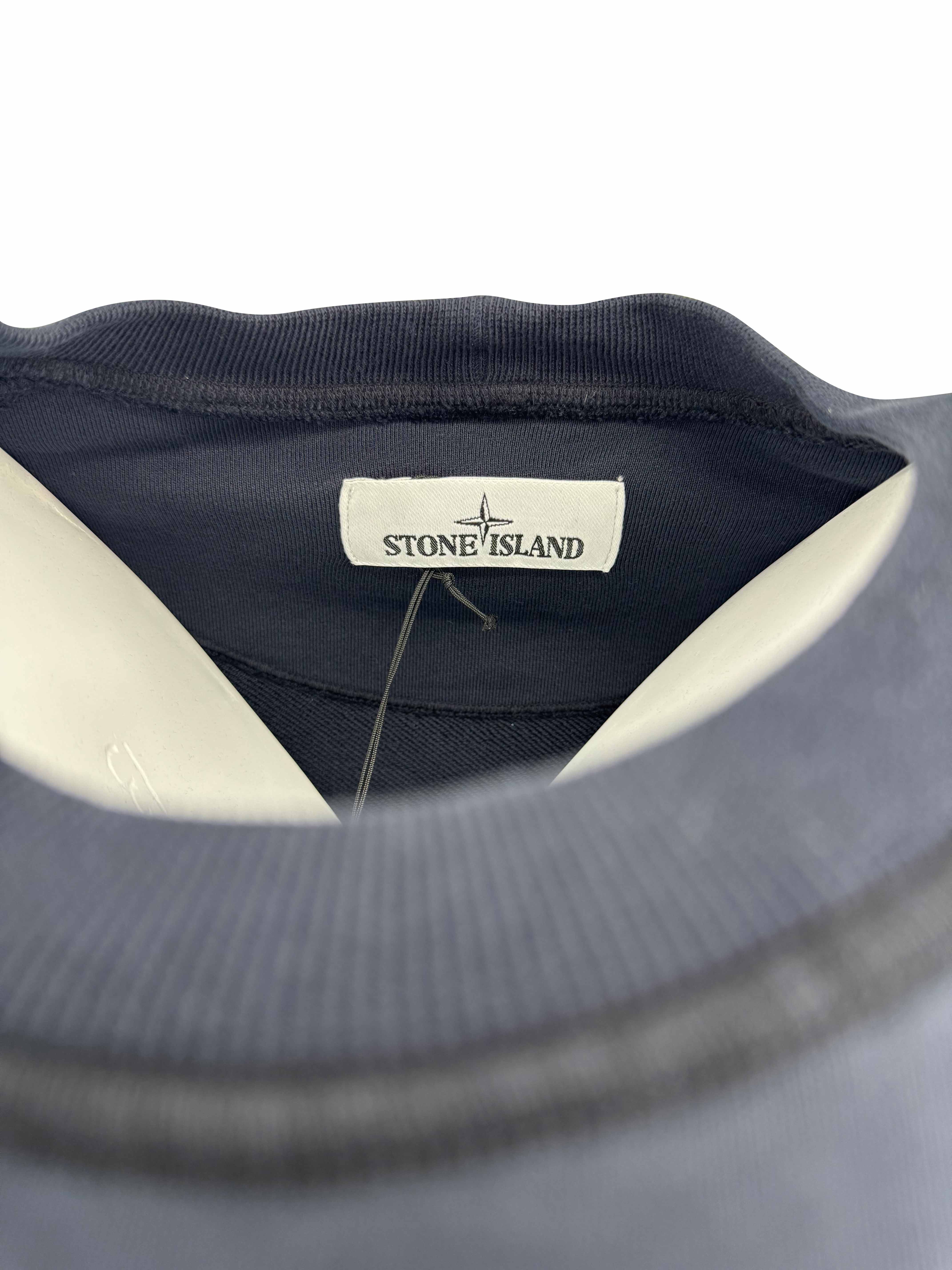 Stone Island Badge Sweatshirt - Navy Stone Island