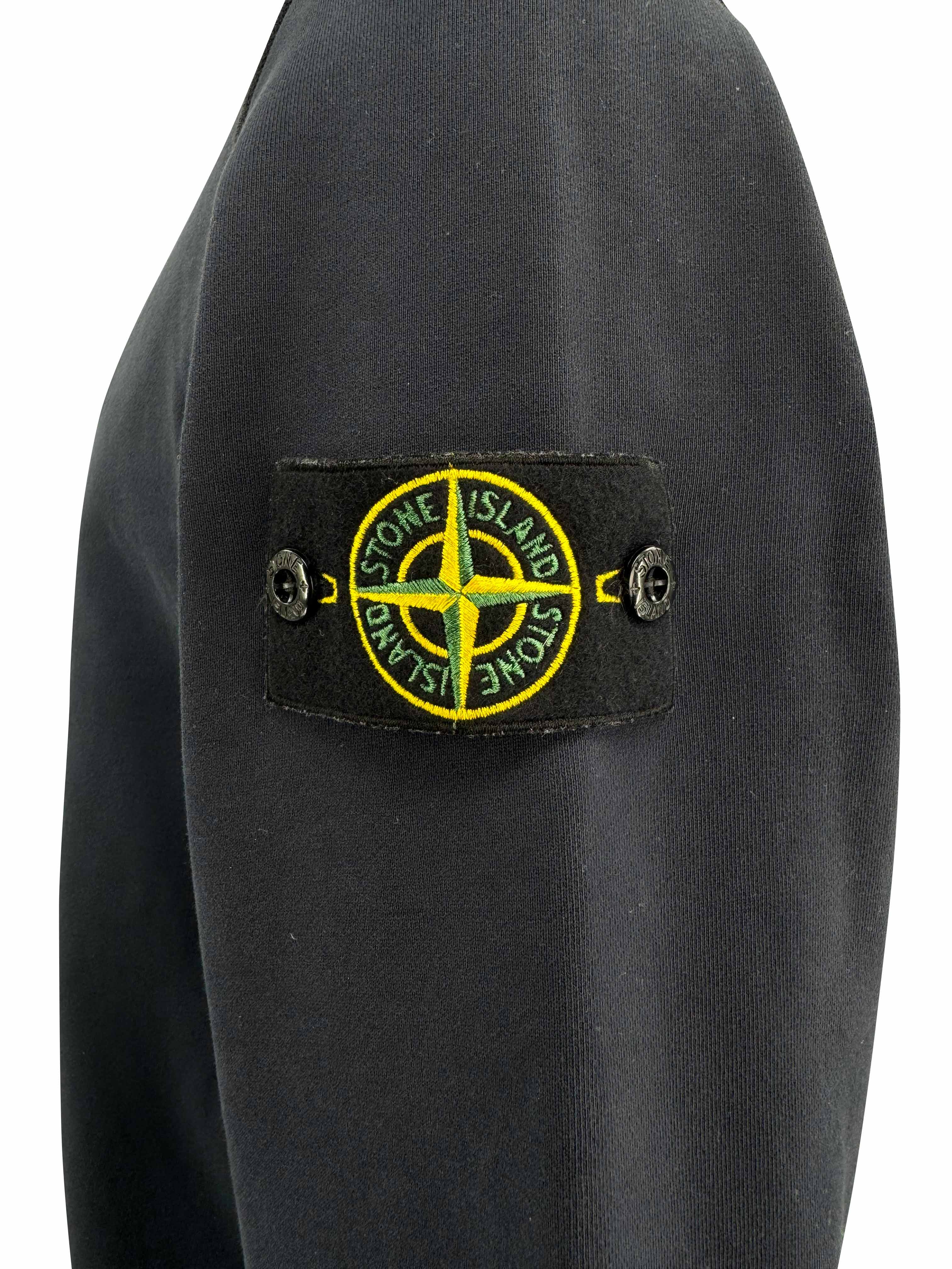 Stone Island Badge Sweatshirt - Navy Stone Island
