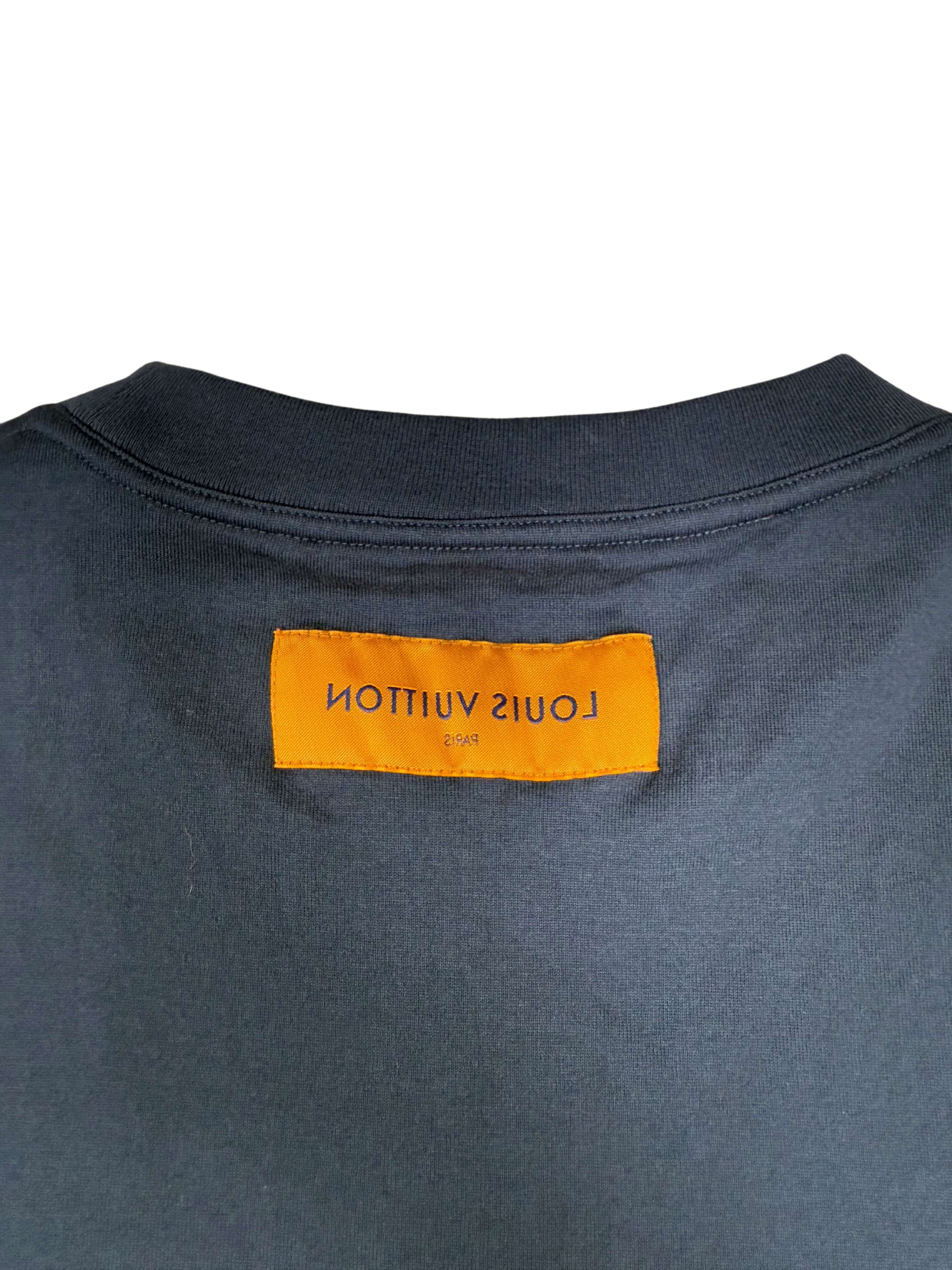 Louis Vuitton Embossed T-Shirt - Navy