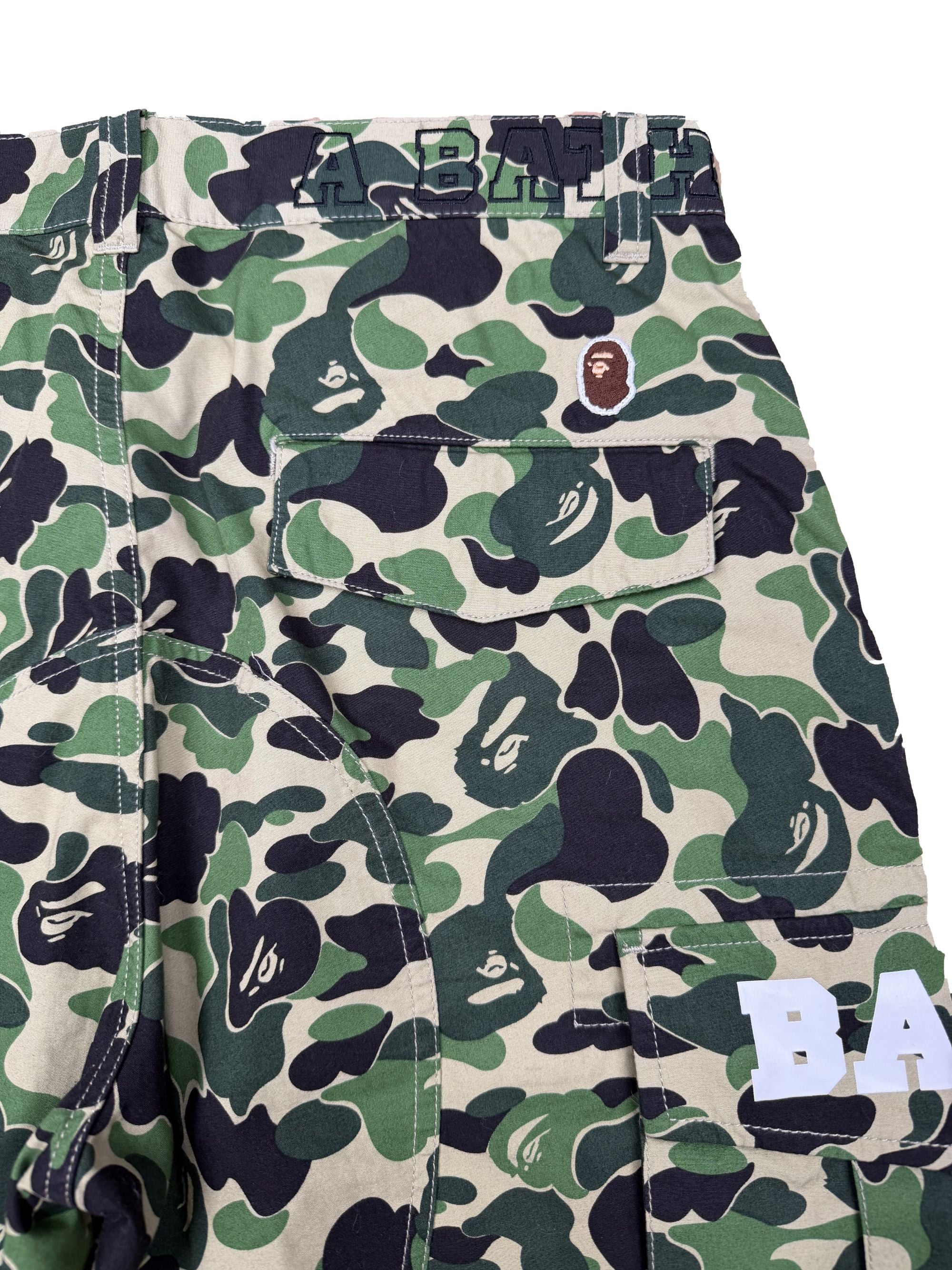 Bape Camo Print Undefeated Cargo Trousers - Green BAPE