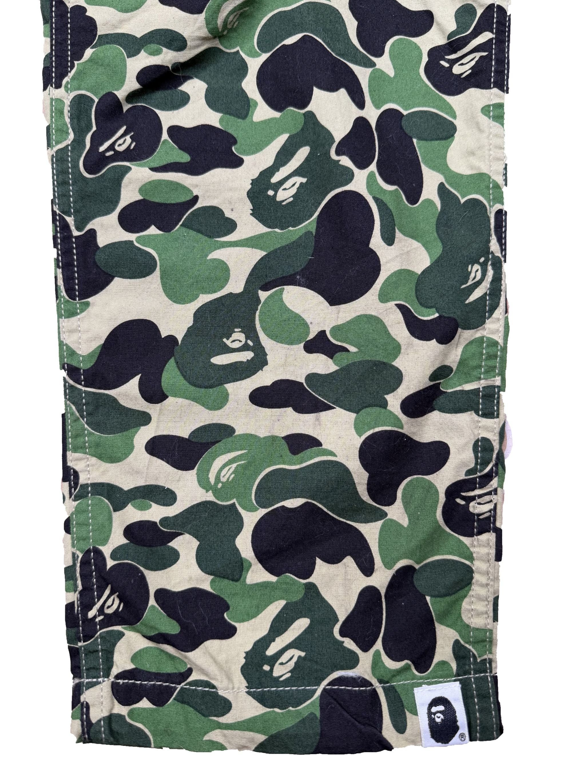 Bape Camo Print Undefeated Cargo Trousers - Green BAPE