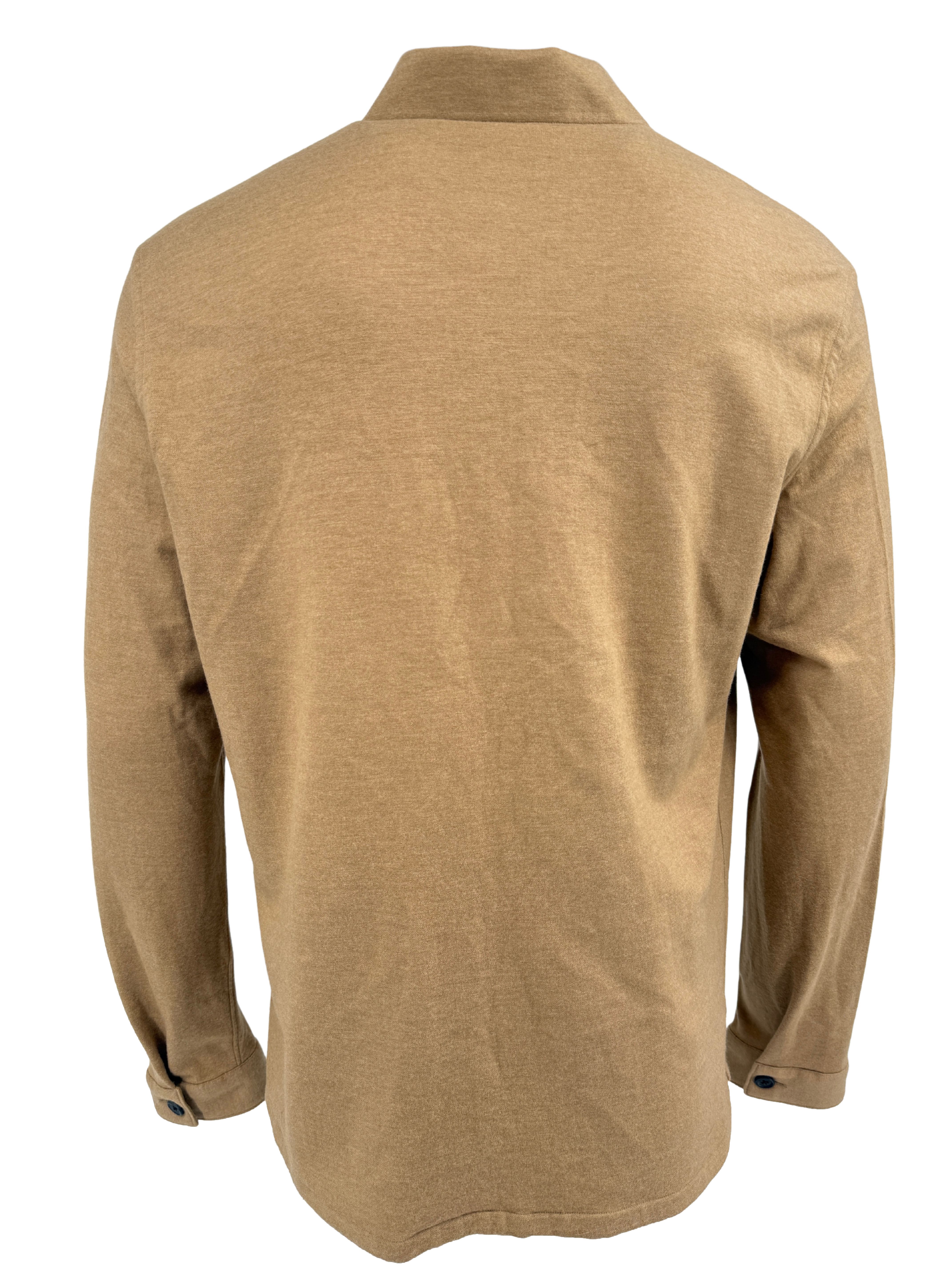Prada Wool Blend Logo Shirt - Beige