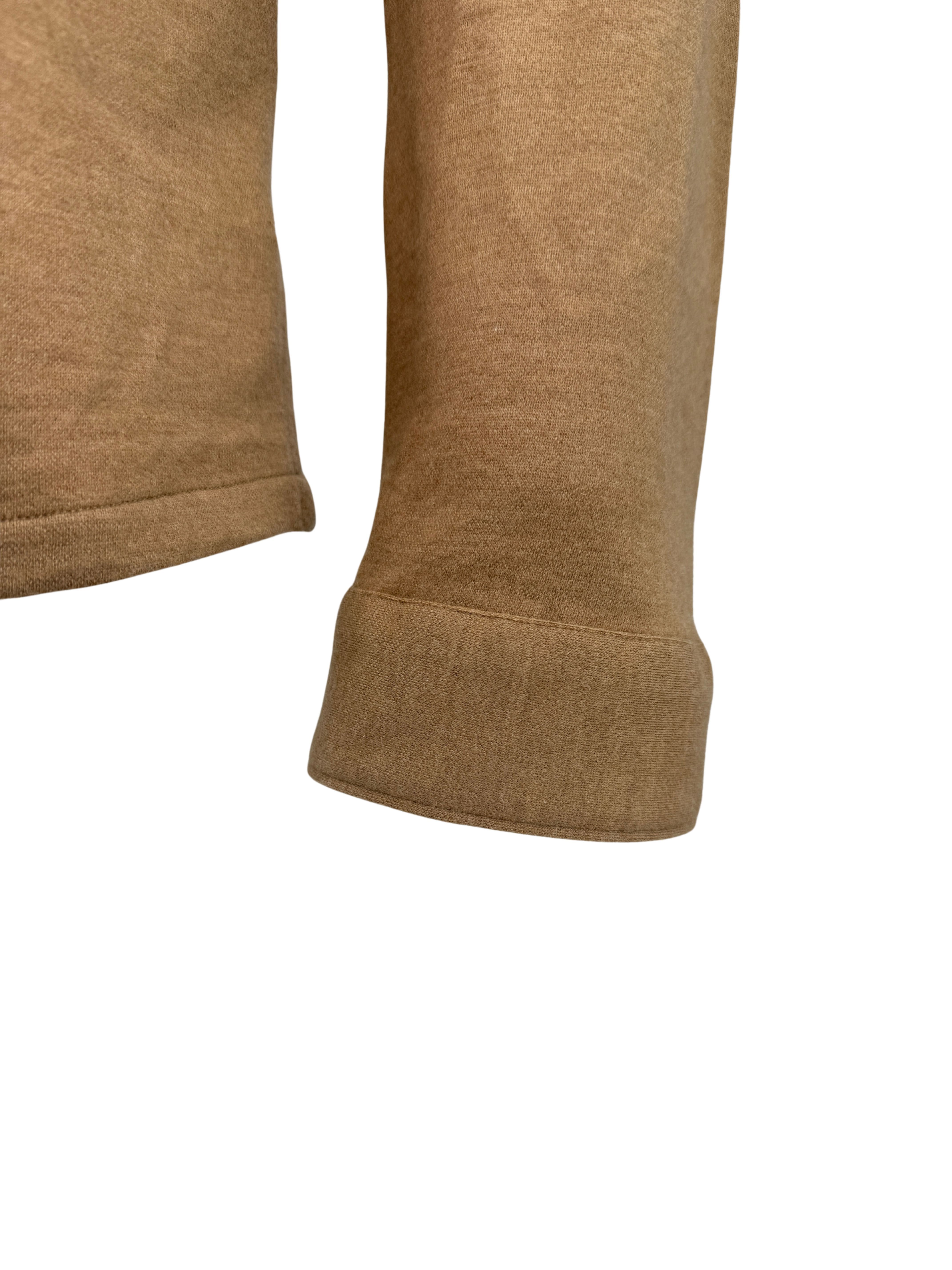 Prada Wool Blend Logo Shirt - Beige