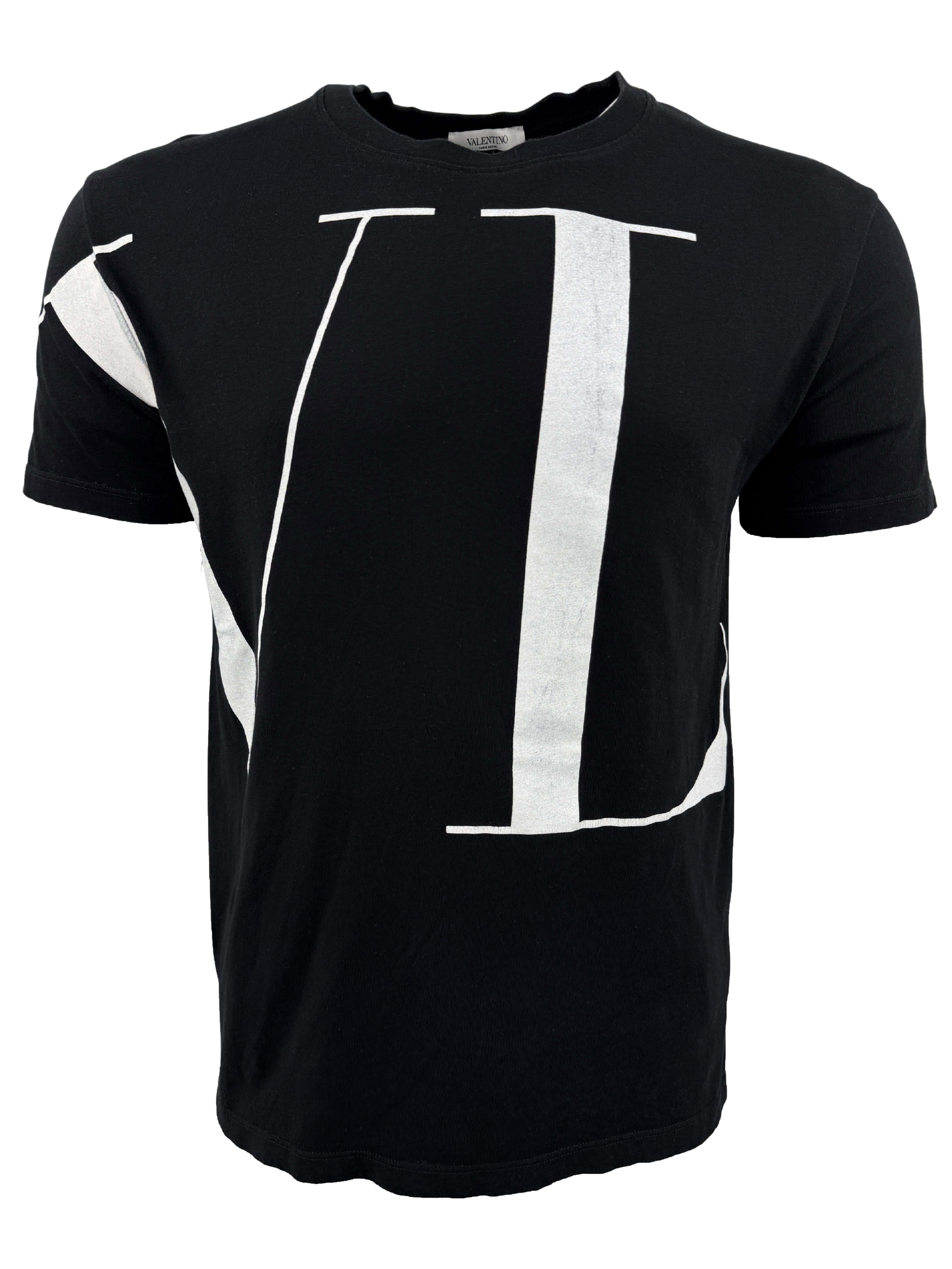 Valentino VLTN-print Cotton T-Shirt - Black Valentino