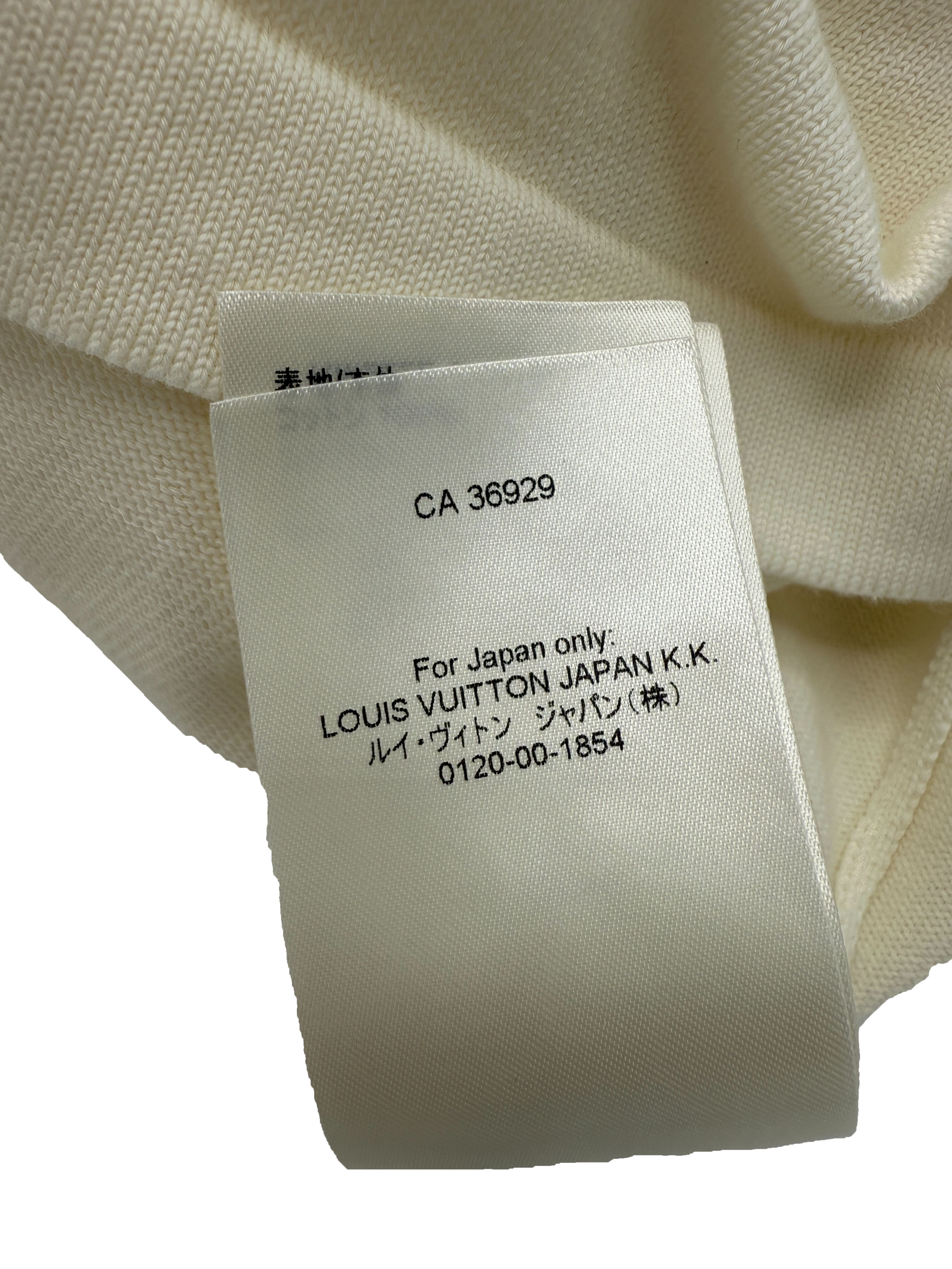 Louis Vuitton Signature Knit Crewneck T-Shirt - Cream Louis Vuitton