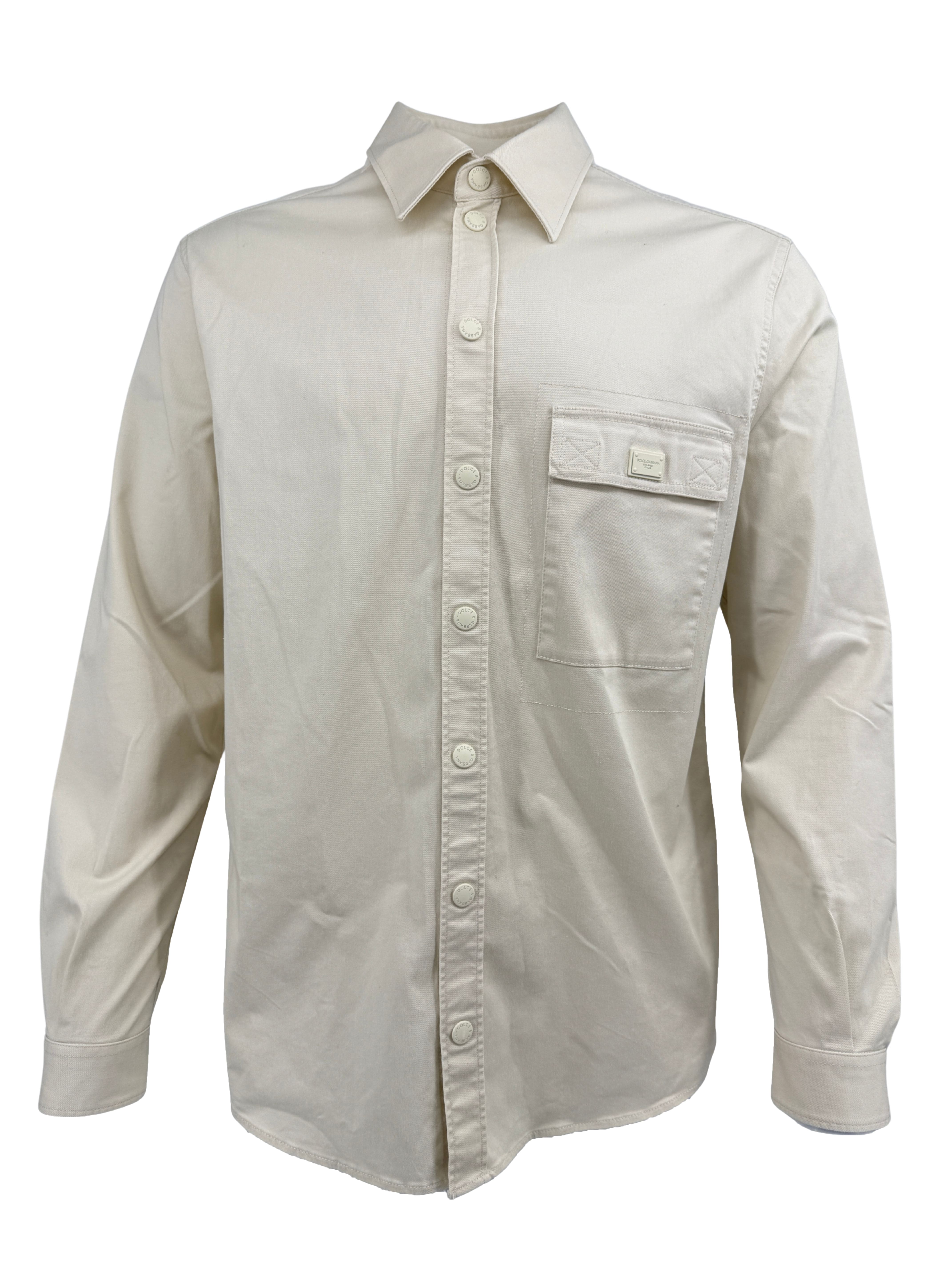 Dolce & Gabbana Cotton Shirt - Cream (Unused) Dolce & Gabbana