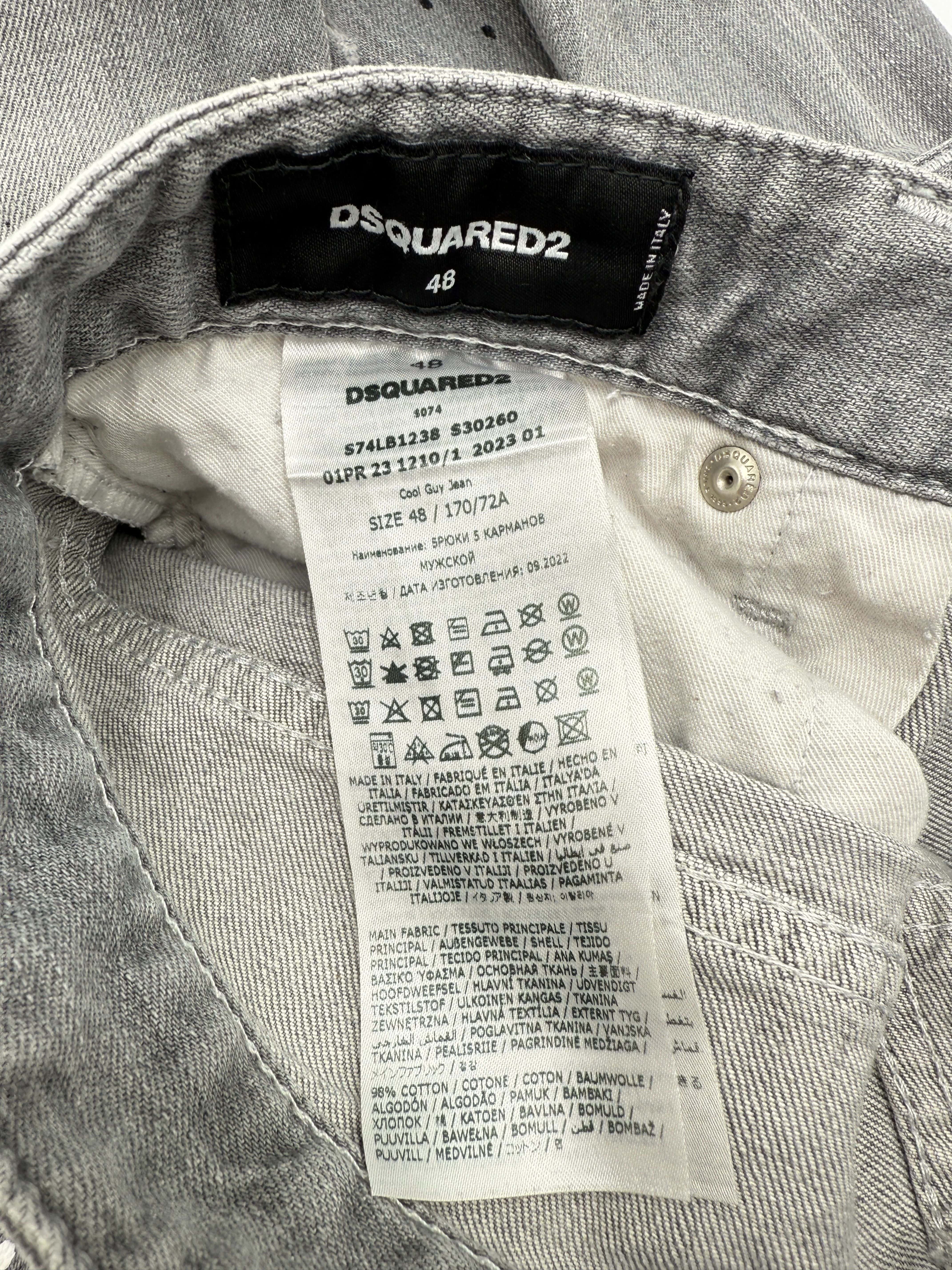 Dsquared2 Distressed Cool Guy Jeans - Grey Dsquared2