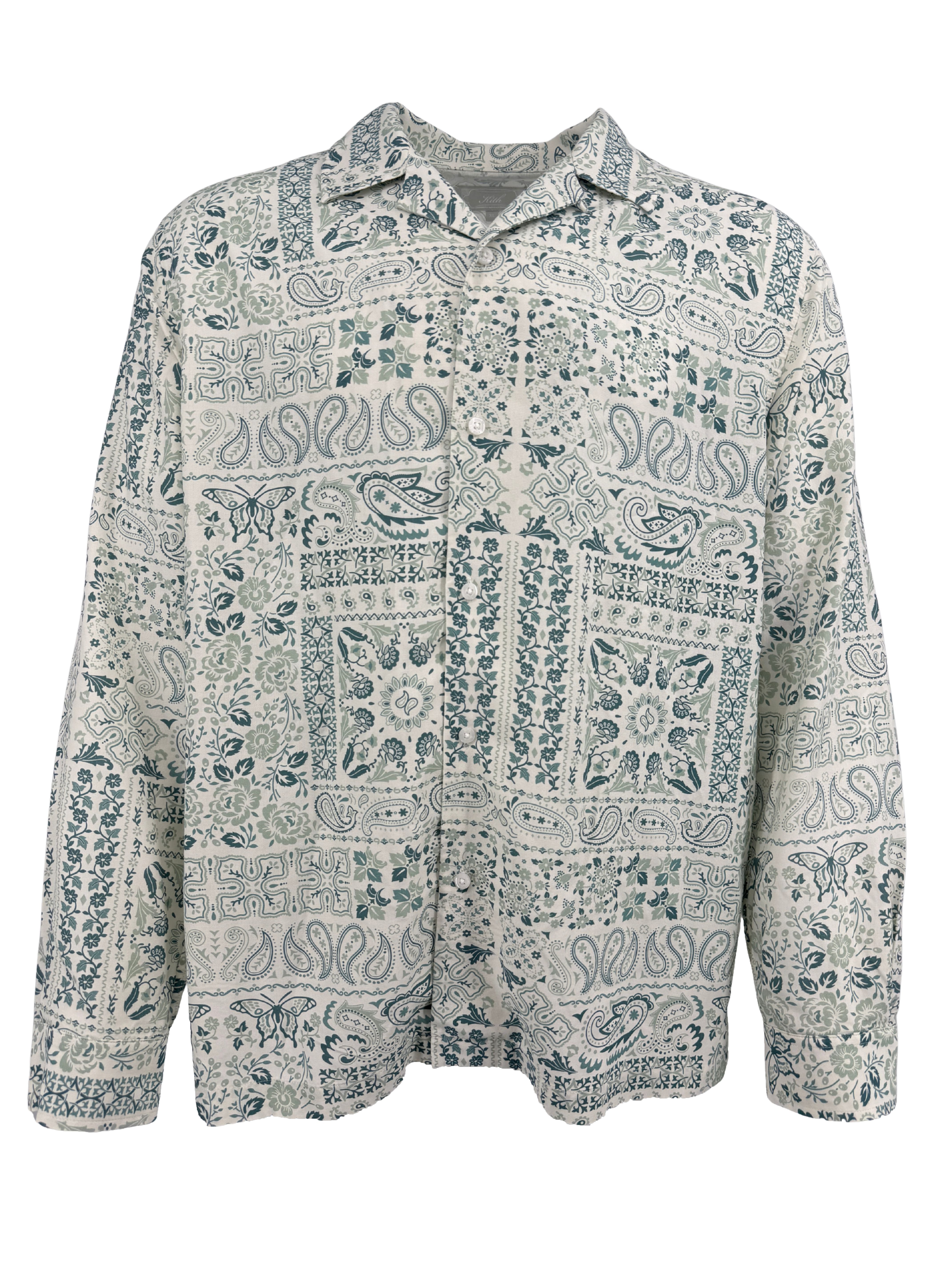 KITH Silk Bandana Shirt - White KITH