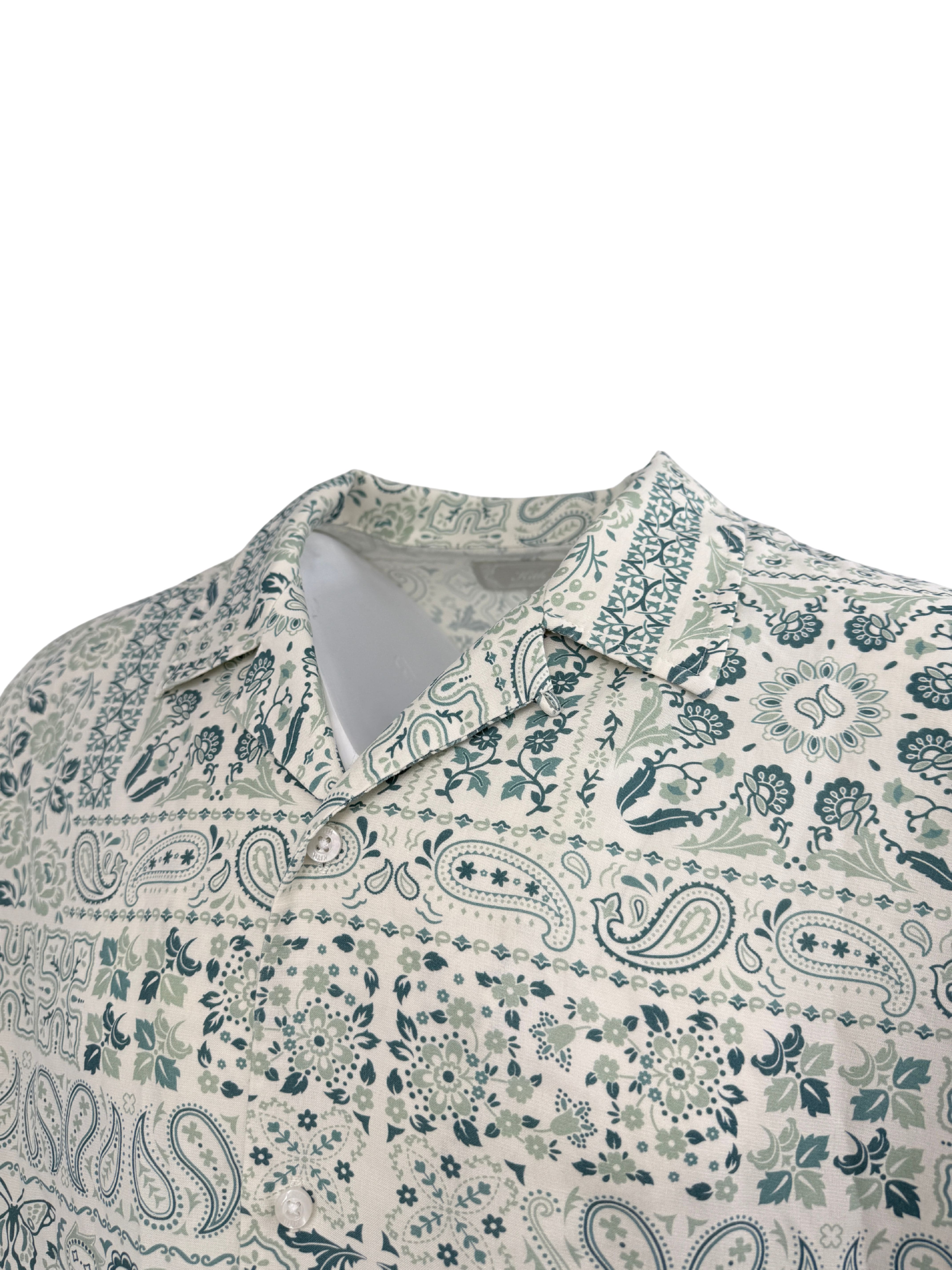 KITH Silk Bandana Shirt - White KITH