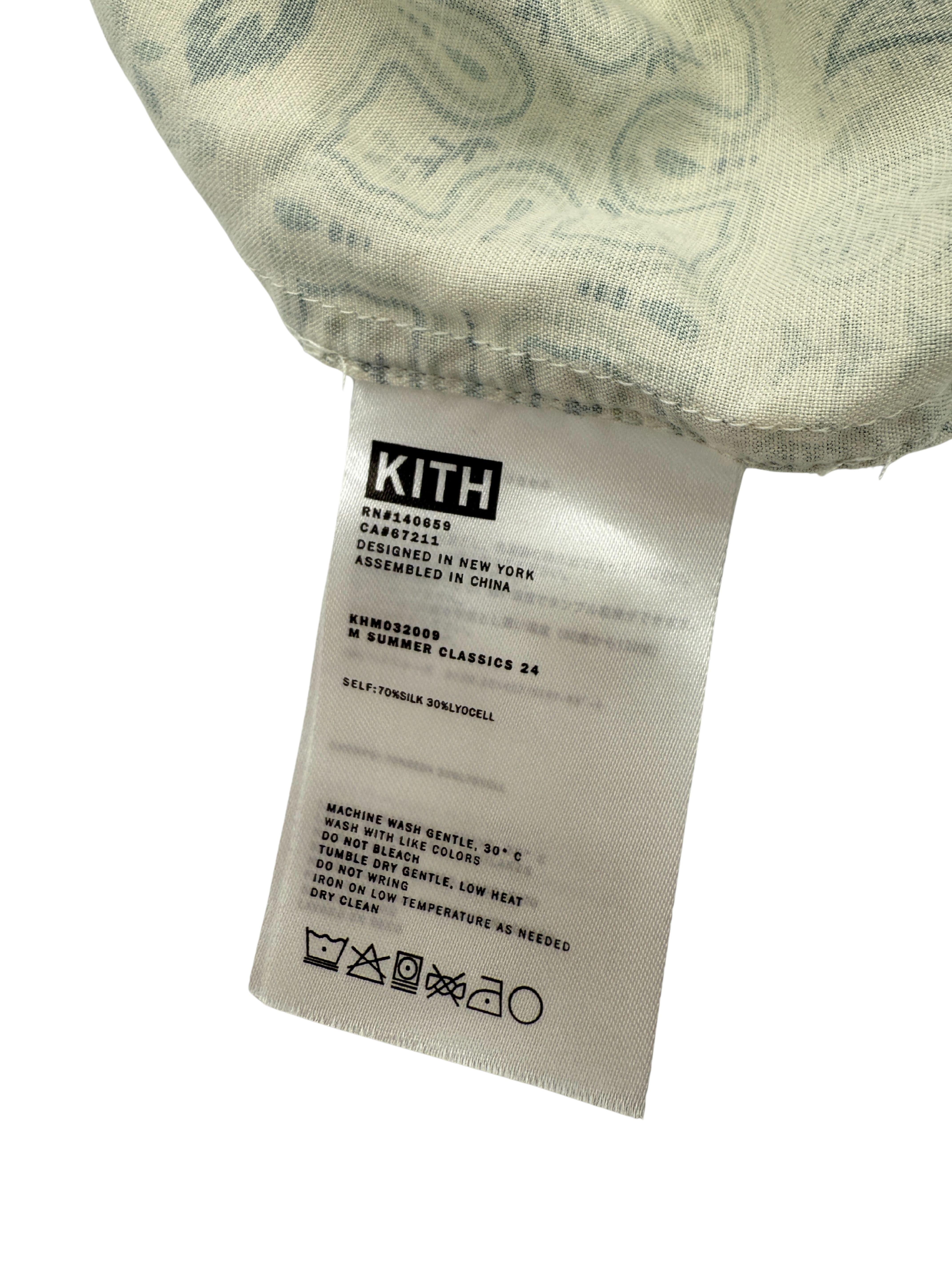 KITH Silk Bandana Shirt - White KITH
