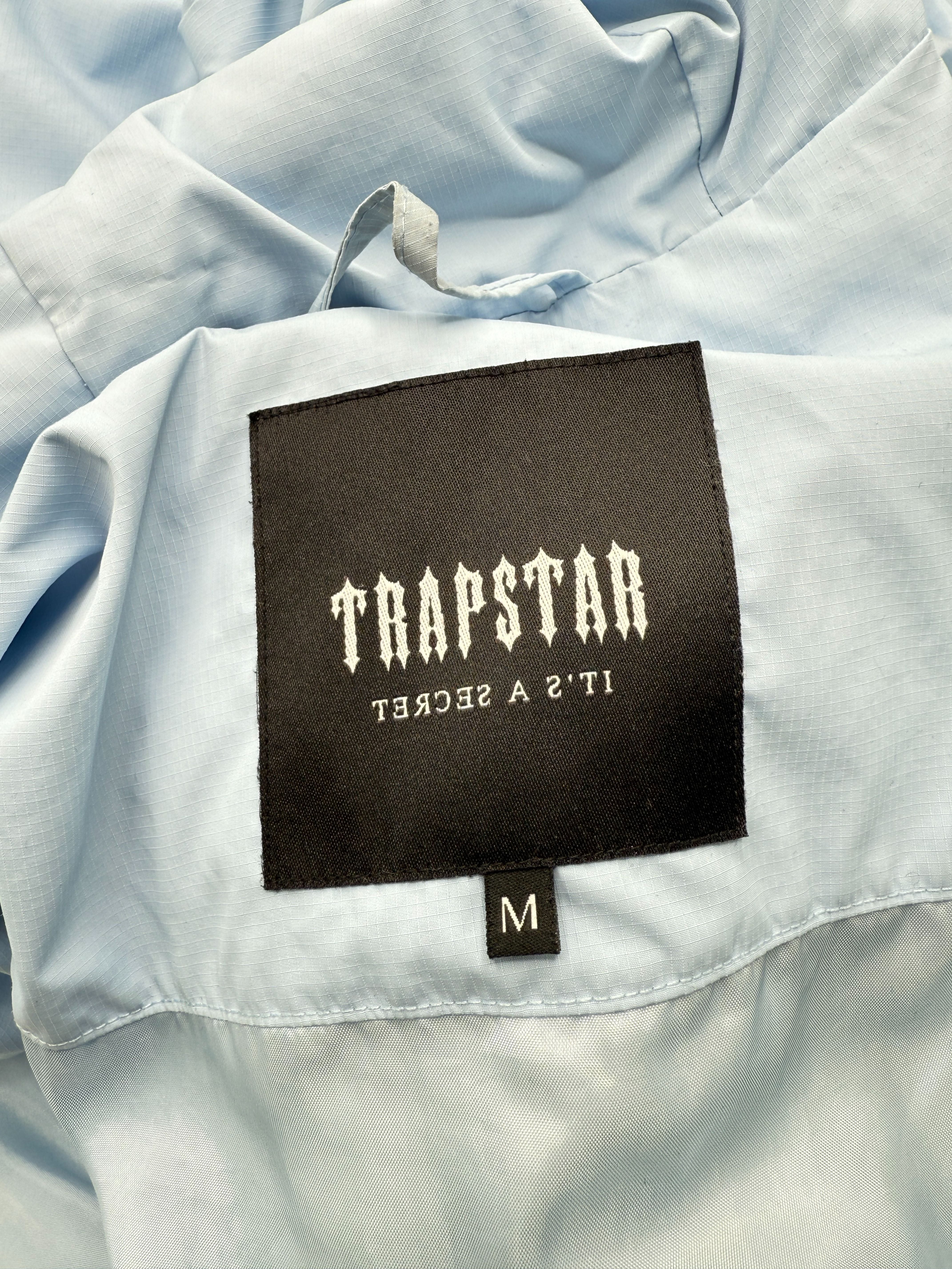 Trapstar Decoded Hooded Puffer Jacket - Light Blue Trapstar