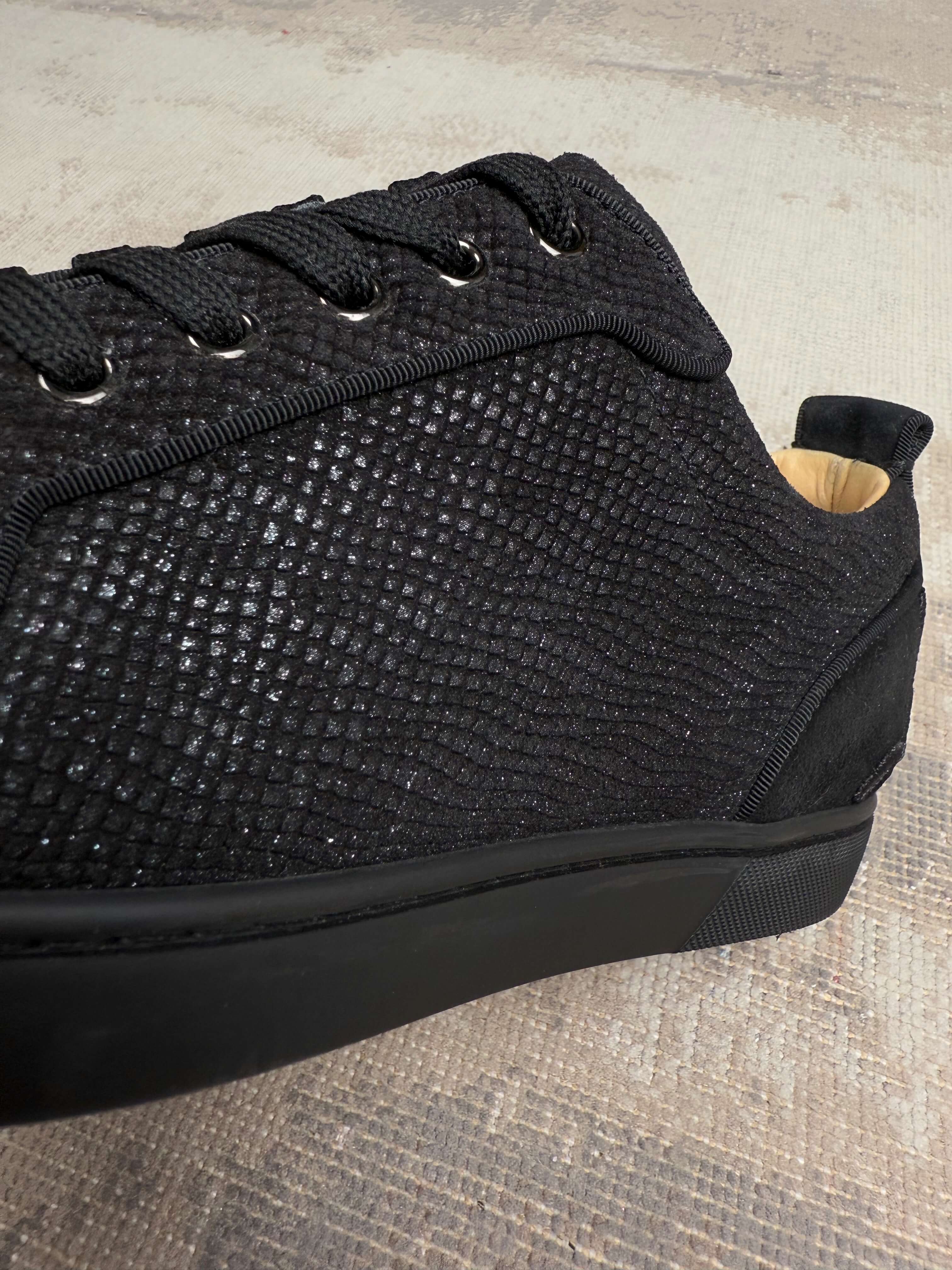 Christian Louboutin Fun Louis Junior Spikes Trainer - Black Christian Louboutin