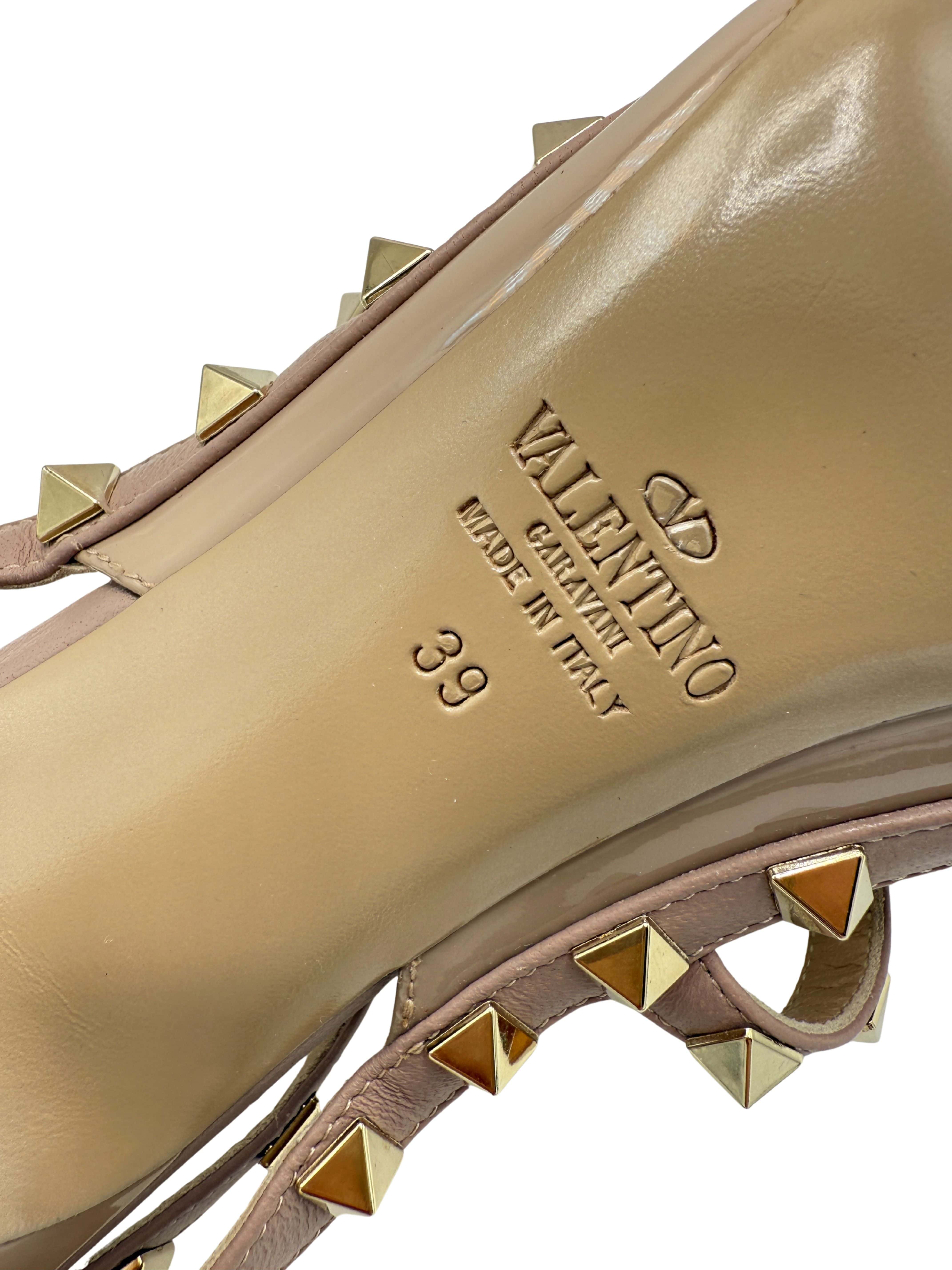 Valentino Rockstud Ankle Strap Pumps - Mauve Valentino