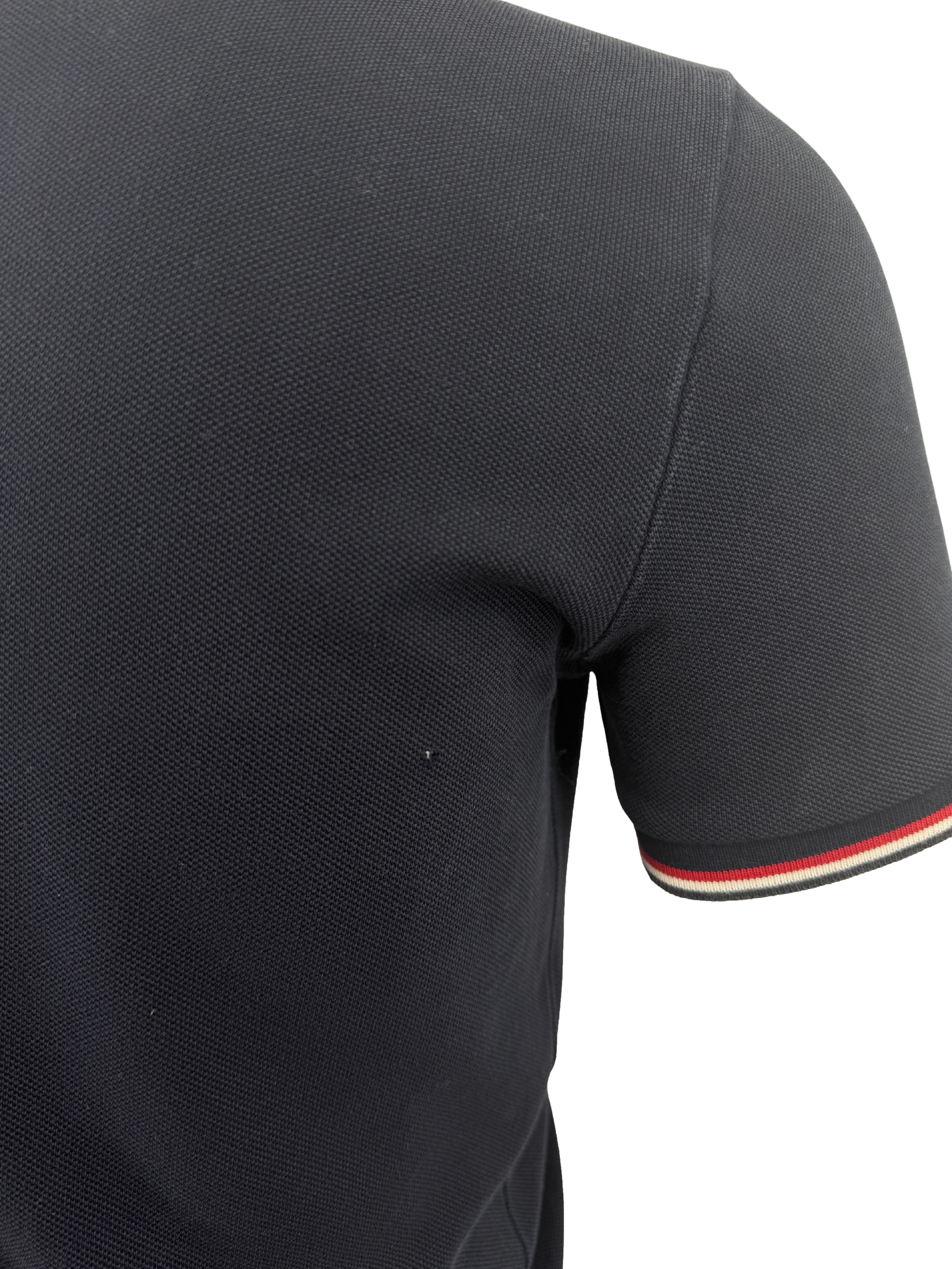 Moncler Logo Cotton Maglia Polo Shirt - Navy Moncler