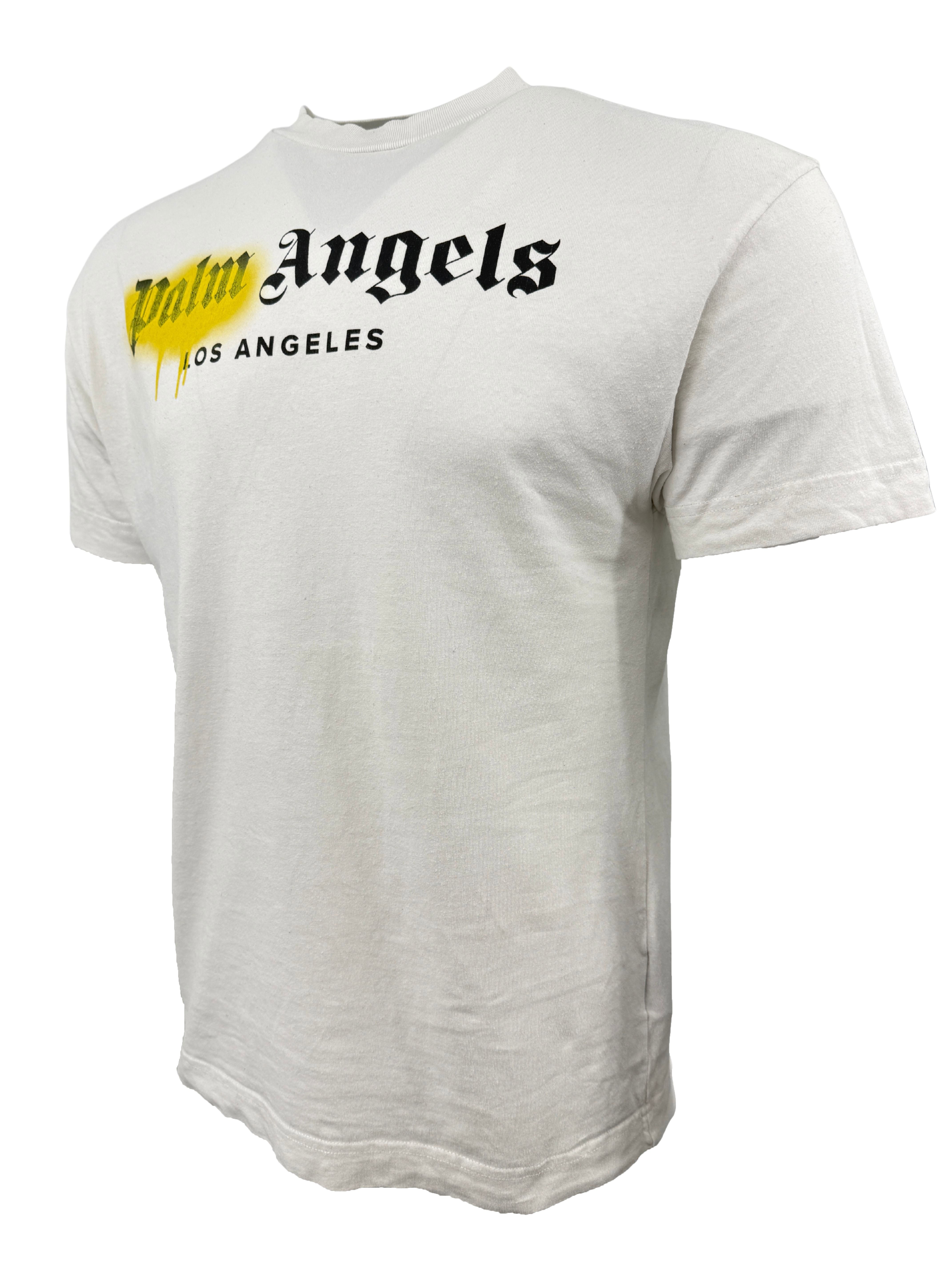 Palm Angels LA Spray T-Shirt - White Palm Angels