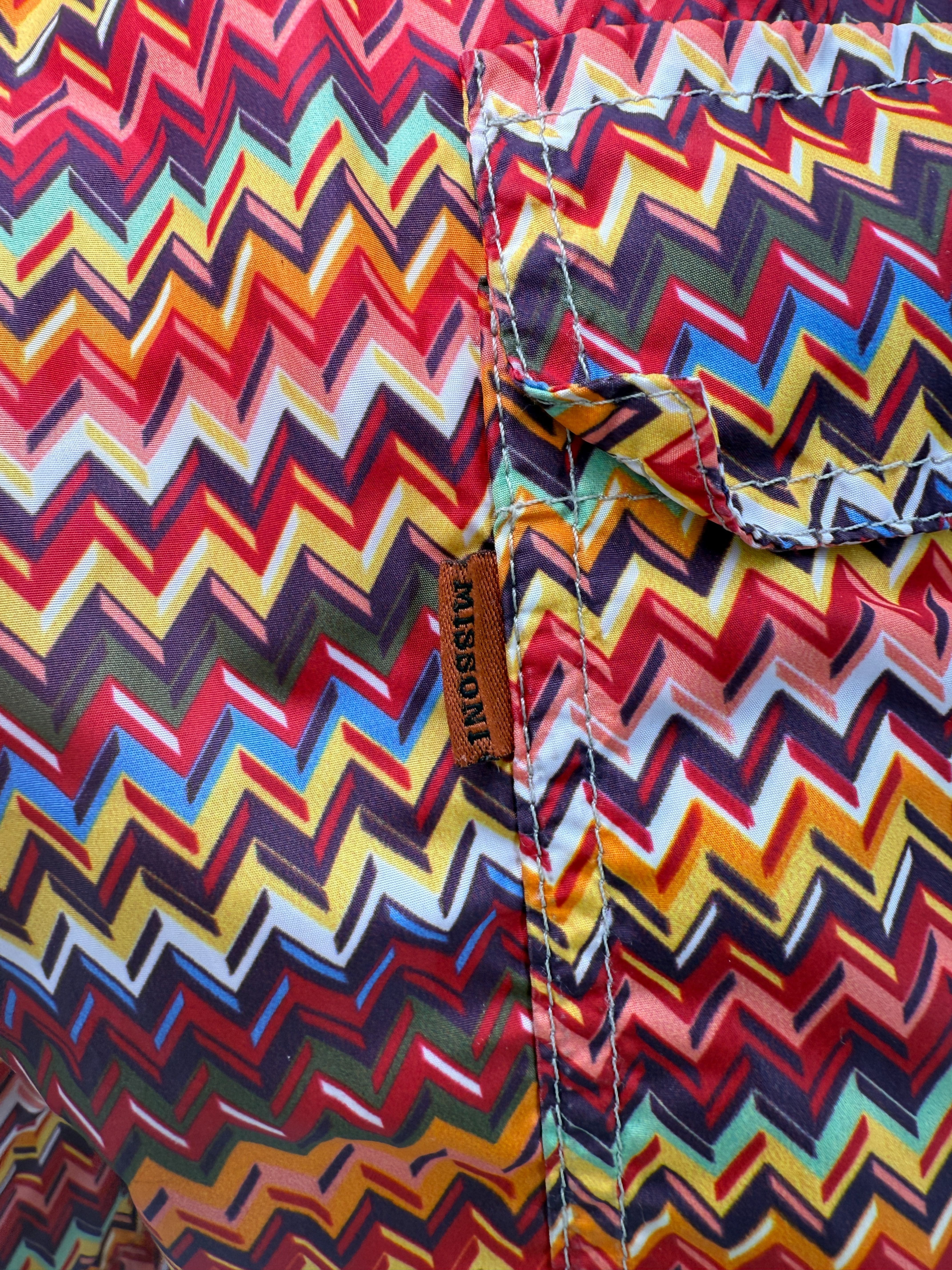Missoni ZigZag Swim Shorts - Orange Missoni