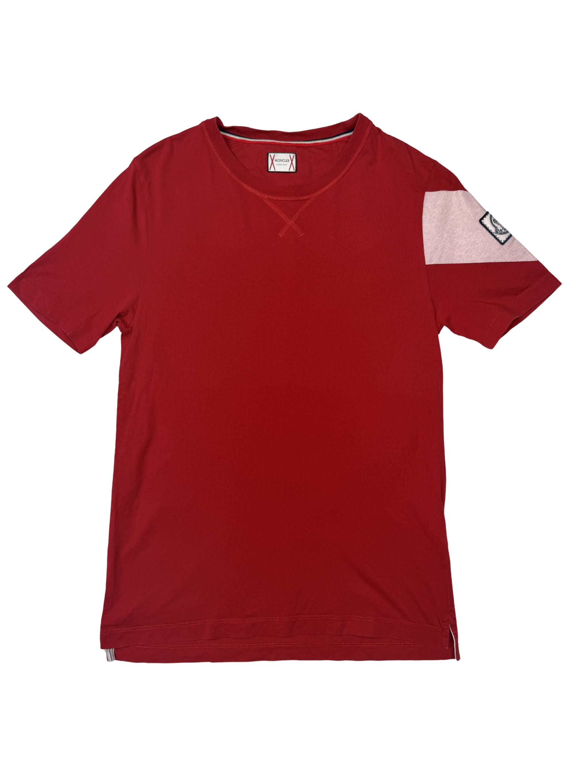 Moncler Gamme Bleu Badge T-Shirt - Red Moncler