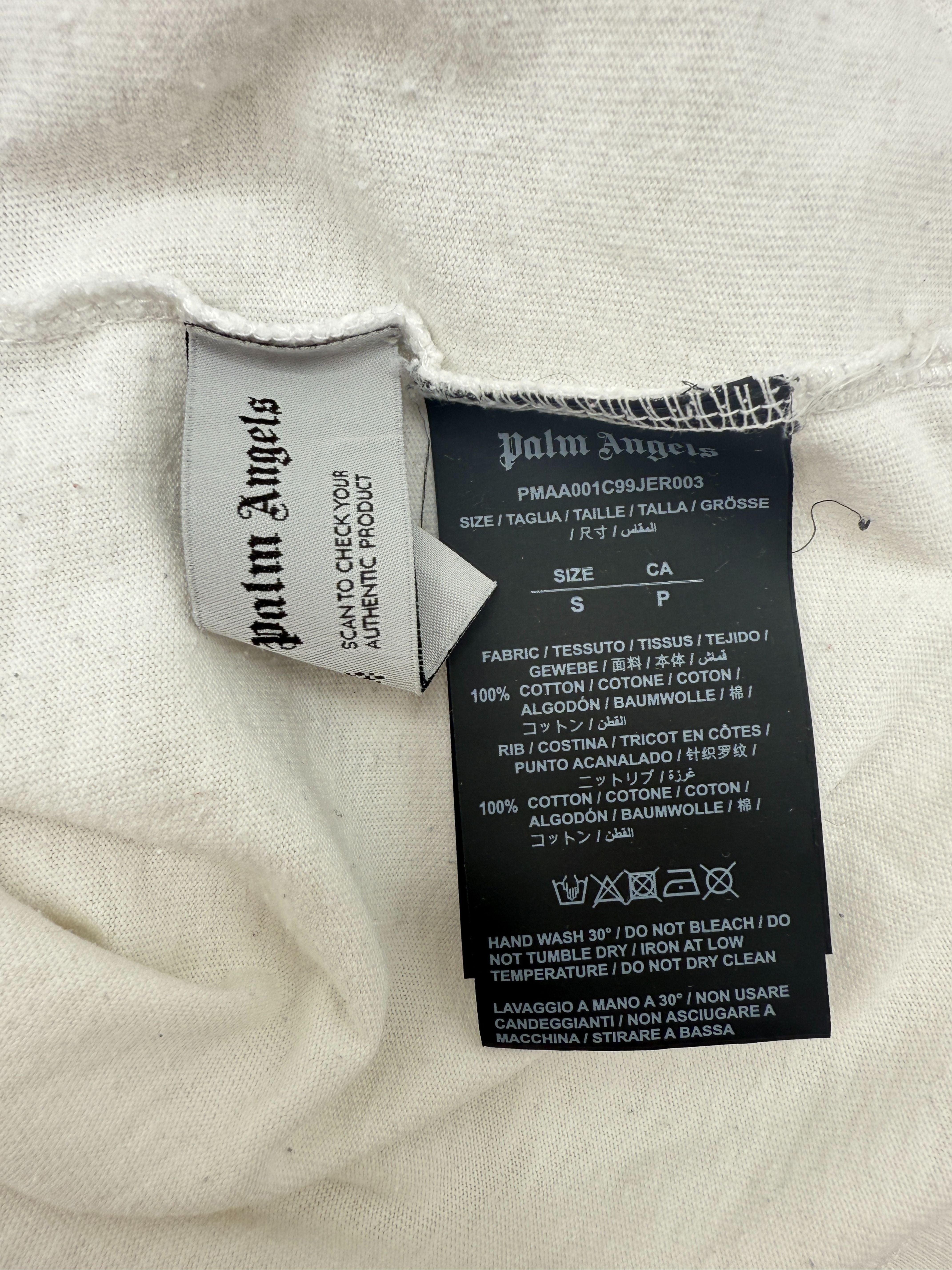 Palm Angels LA Spray T-Shirt - White Palm Angels