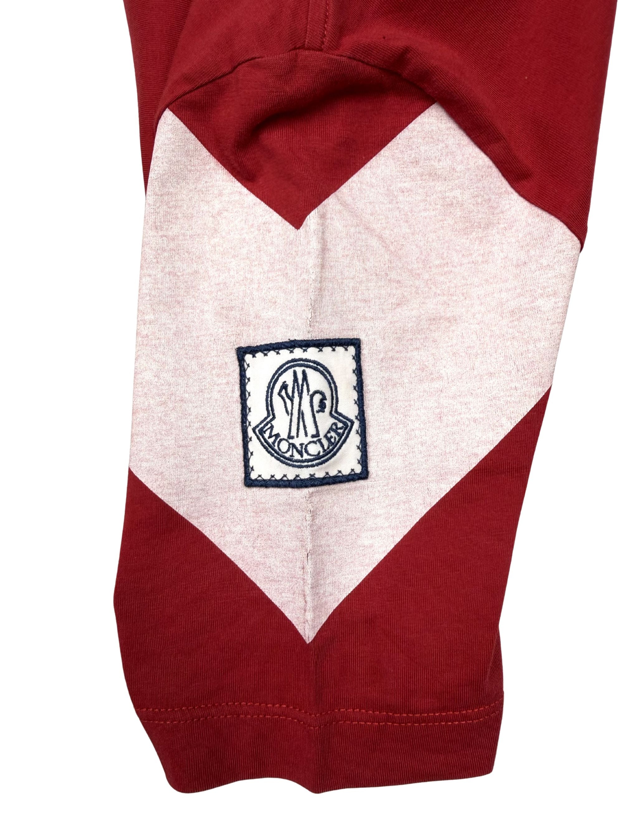 Moncler Gamme Bleu Badge T-Shirt - Red Moncler