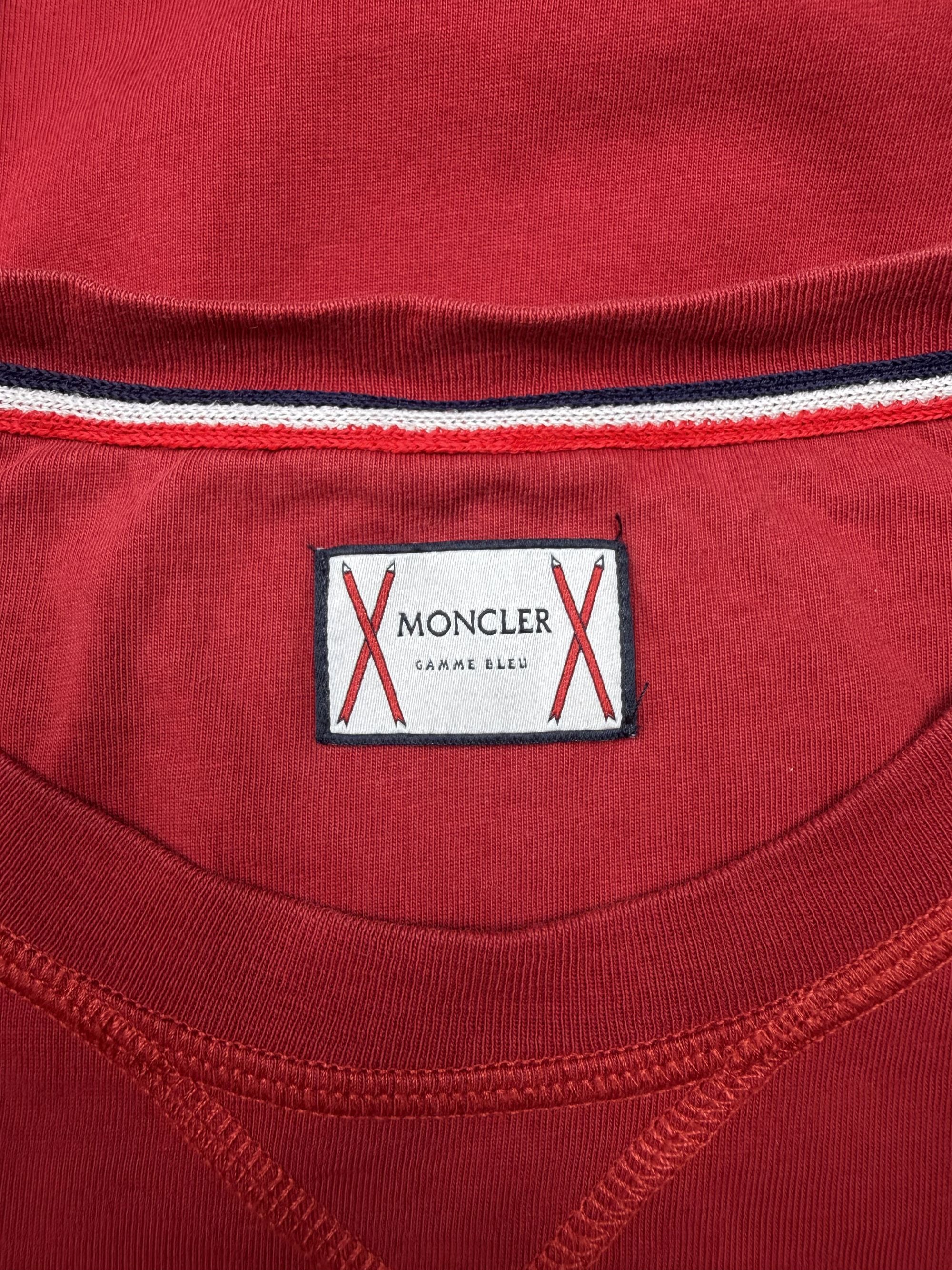 Moncler Gamme Bleu Badge T-Shirt - Red Moncler