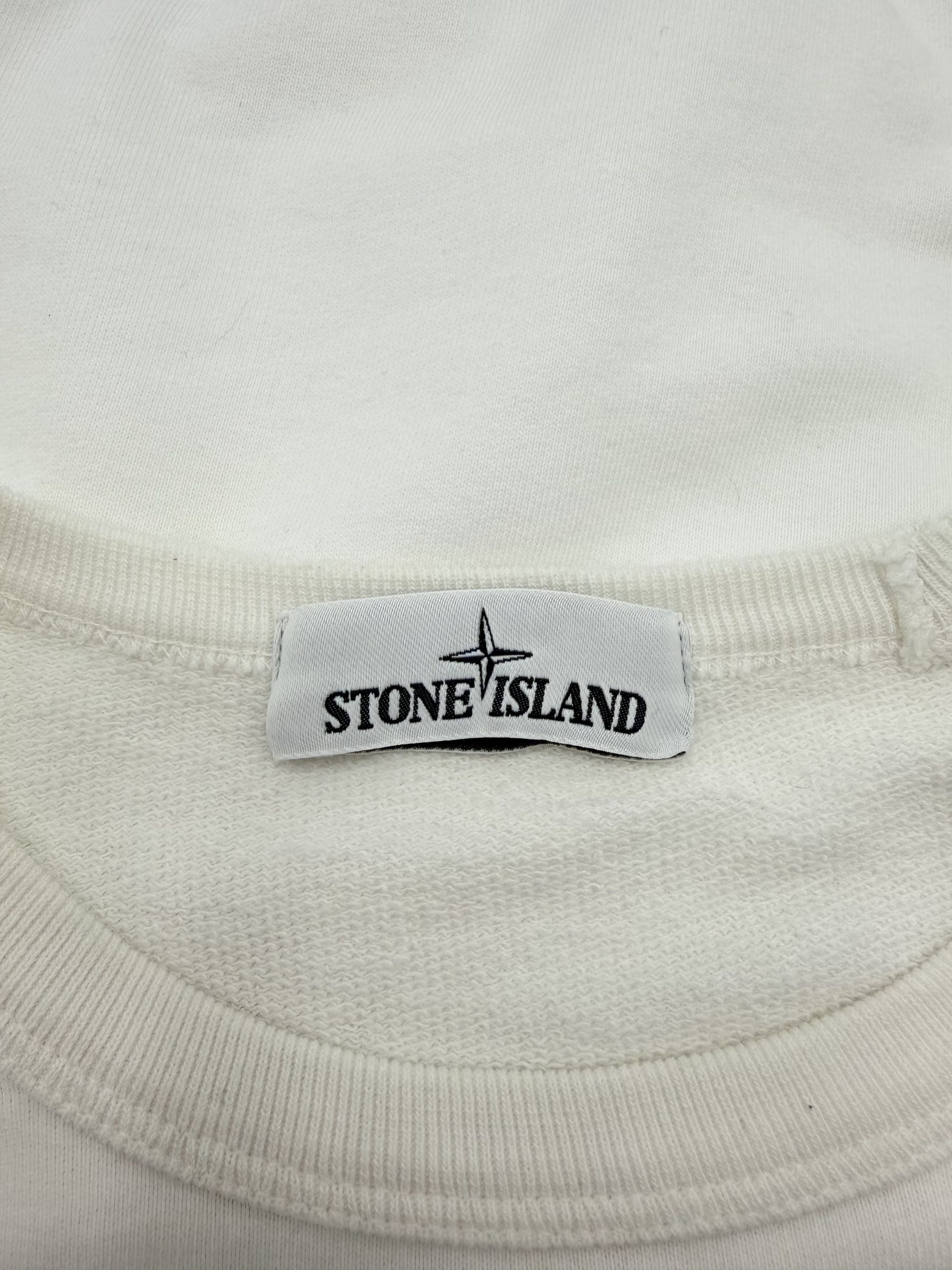 Stone Island Pocket Detail Sweatshirt - White Stone Island