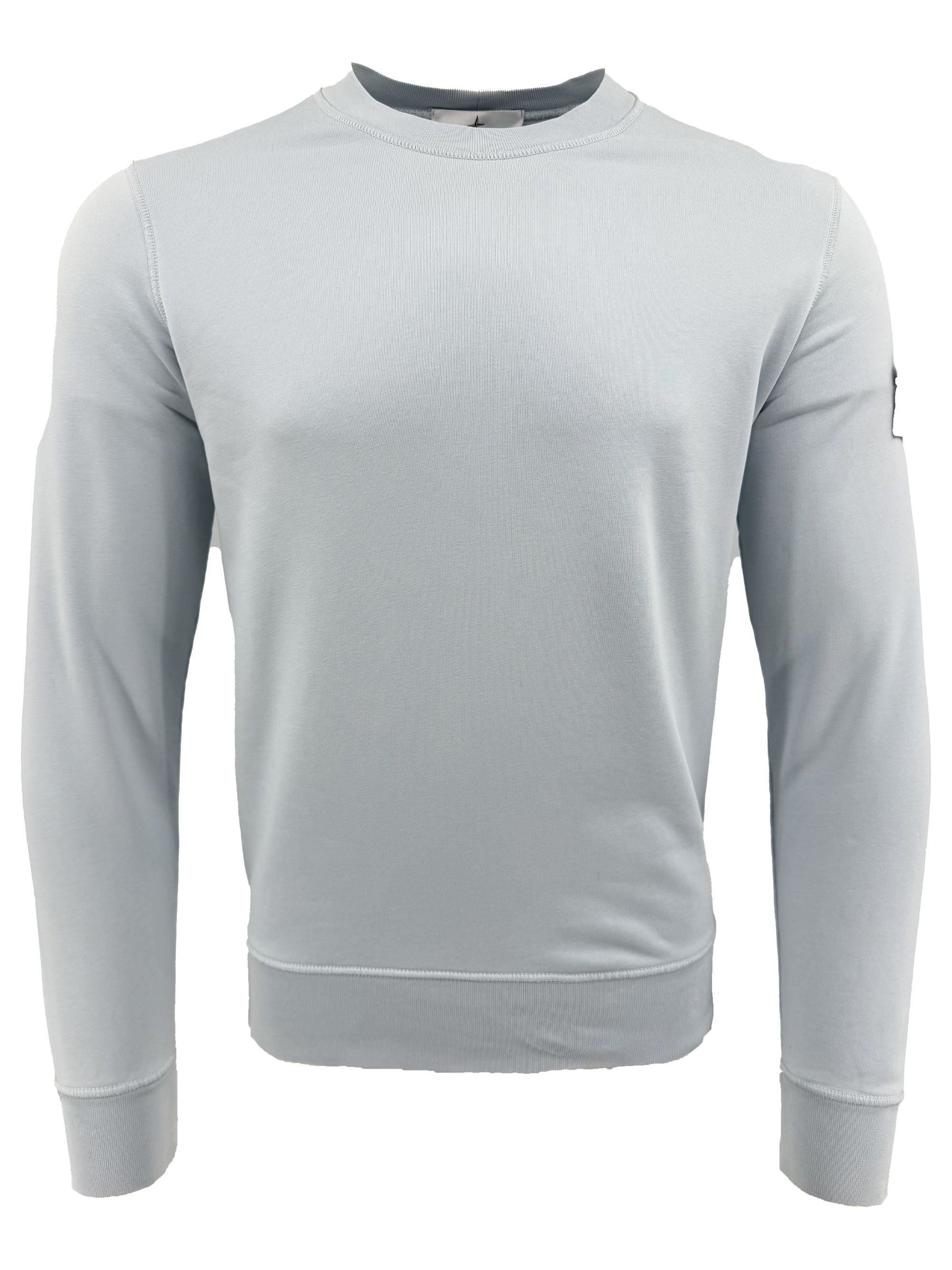 Stone Island Badge Sweatshirt - Light Blue Stone Island