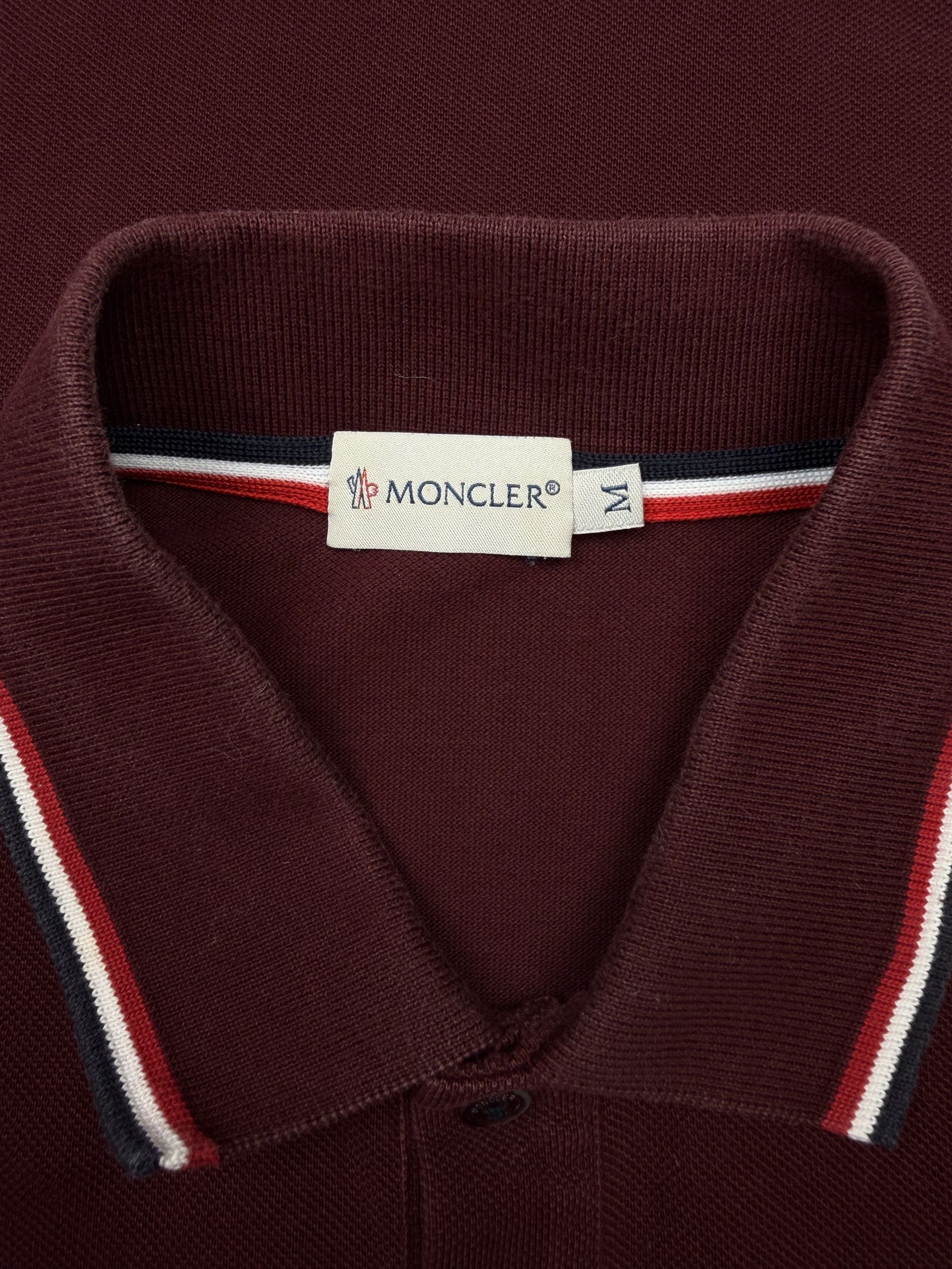 Moncler Badge Polo - Burgundy Moncler