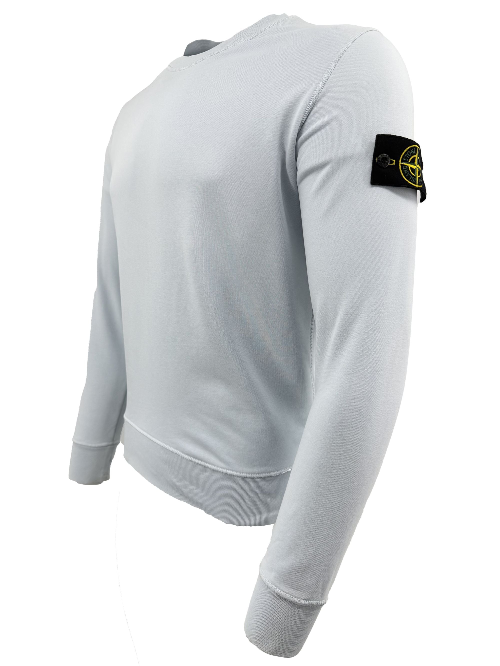 Stone Island Badge Sweatshirt - Light Blue Stone Island