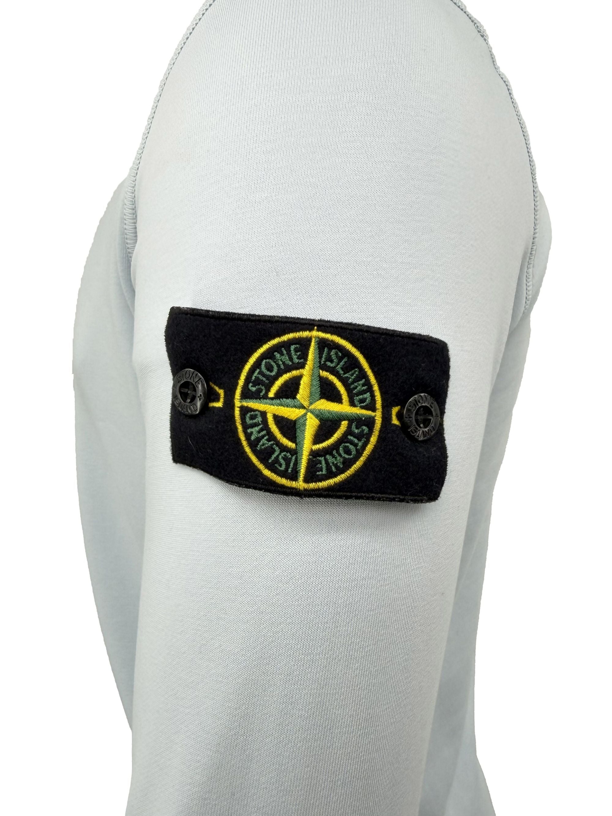 Stone Island Badge Sweatshirt - Light Blue Stone Island