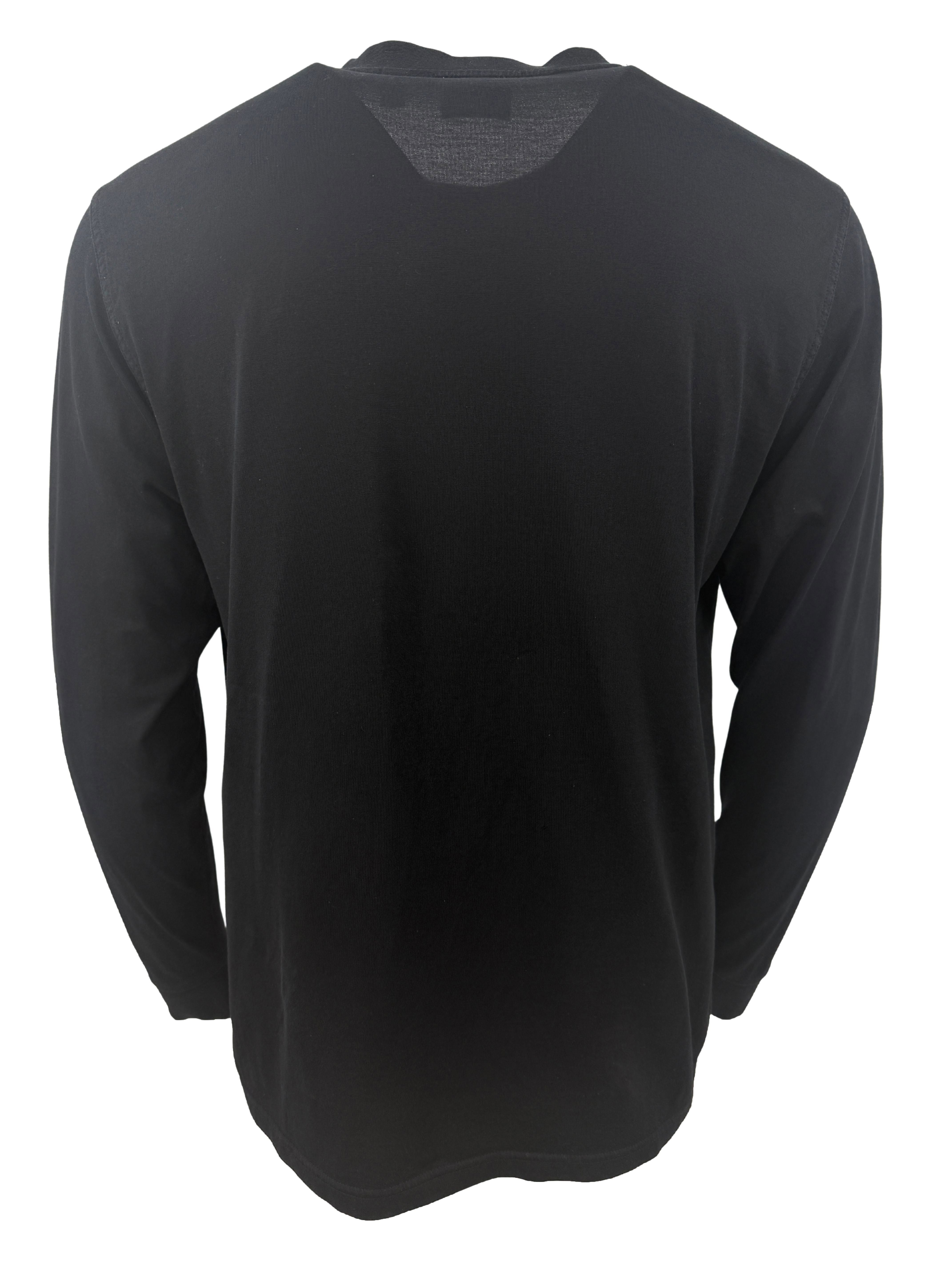 Burberry Huckford Long Sleeve T-Shirt - Black Burberry