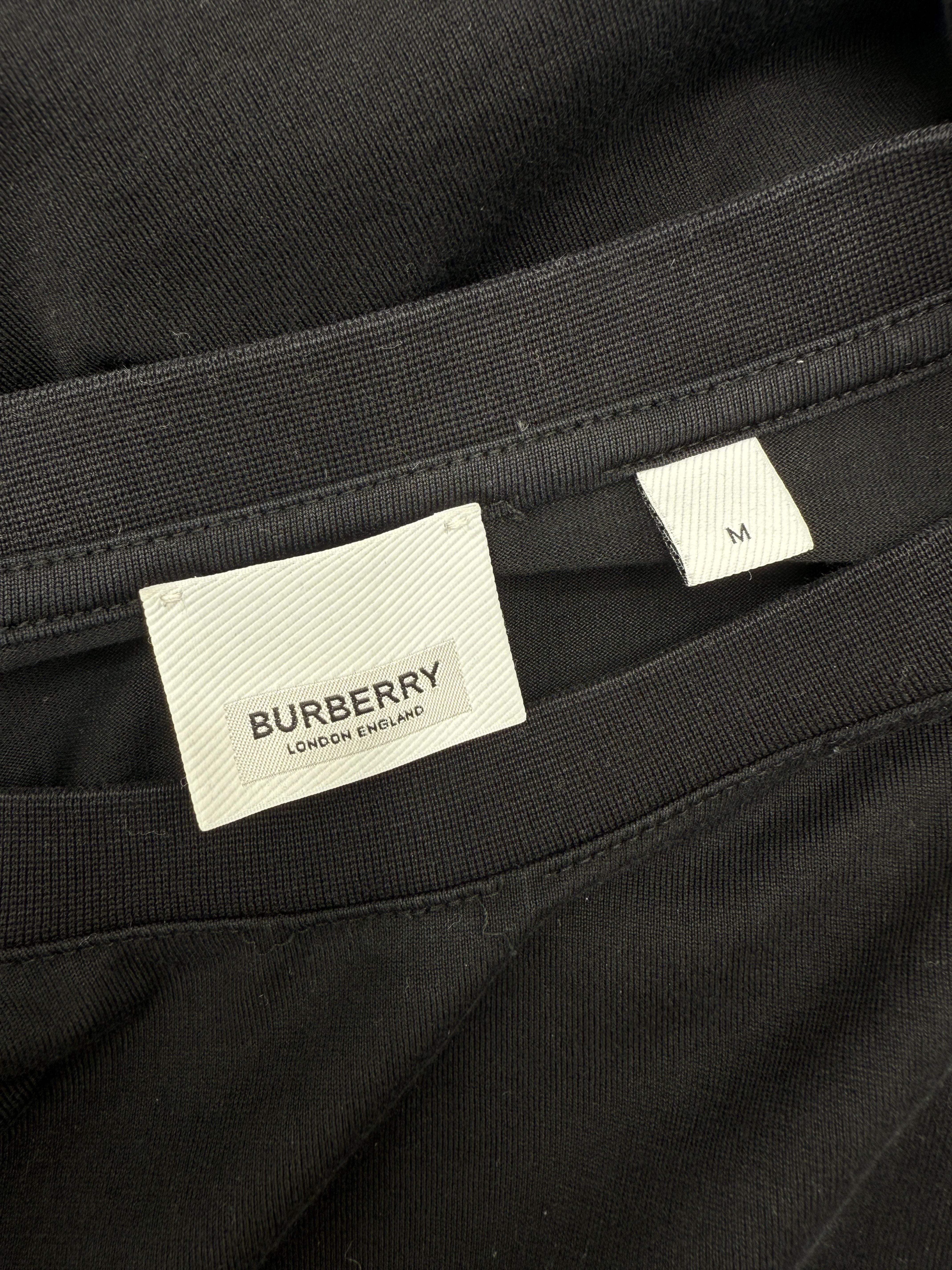Burberry Huckford Long Sleeve T-Shirt - Black Burberry