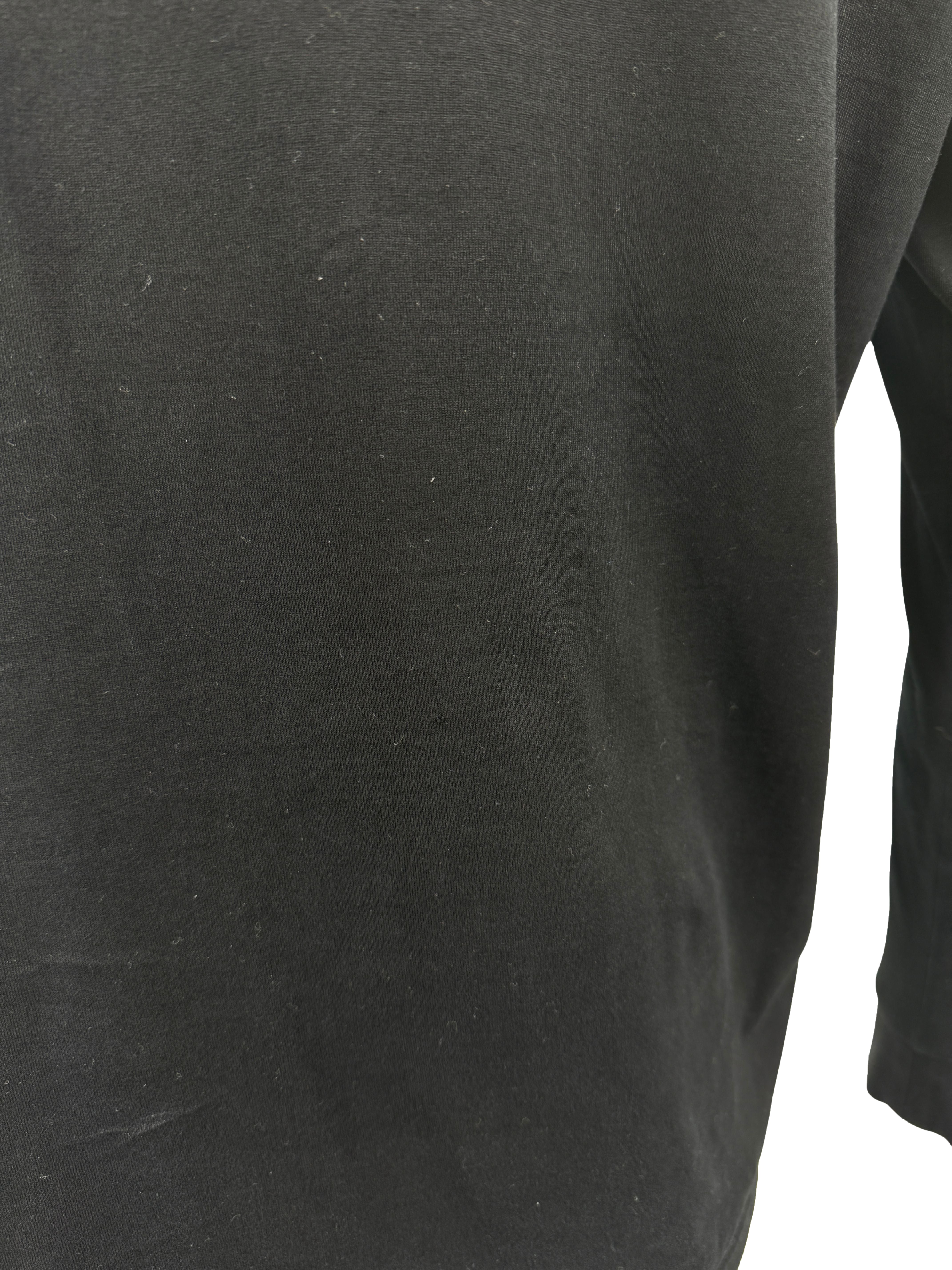 Burberry Huckford Long Sleeve T-Shirt - Black Burberry