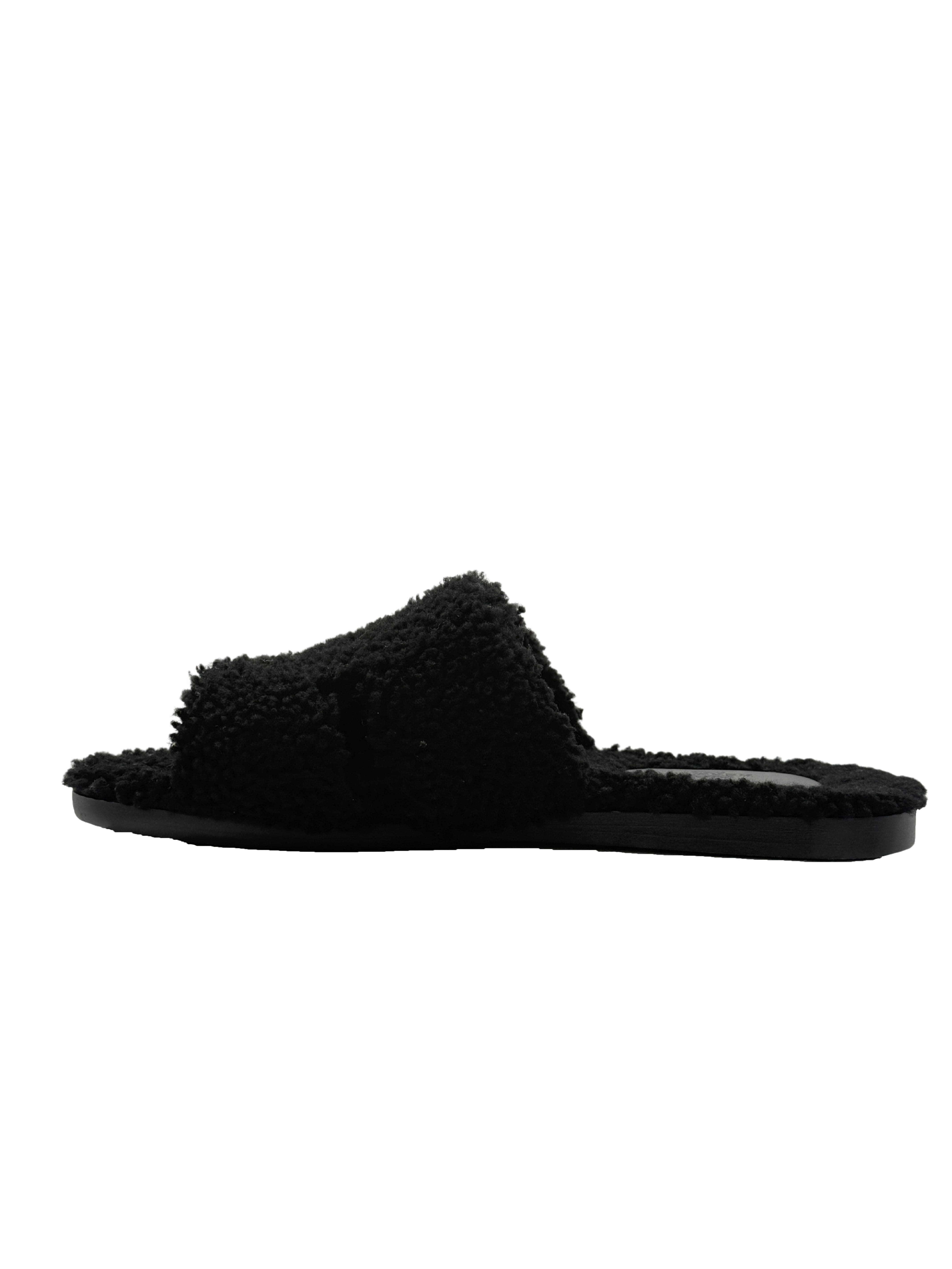 Hermès Izmir Shearling Sandal - Black