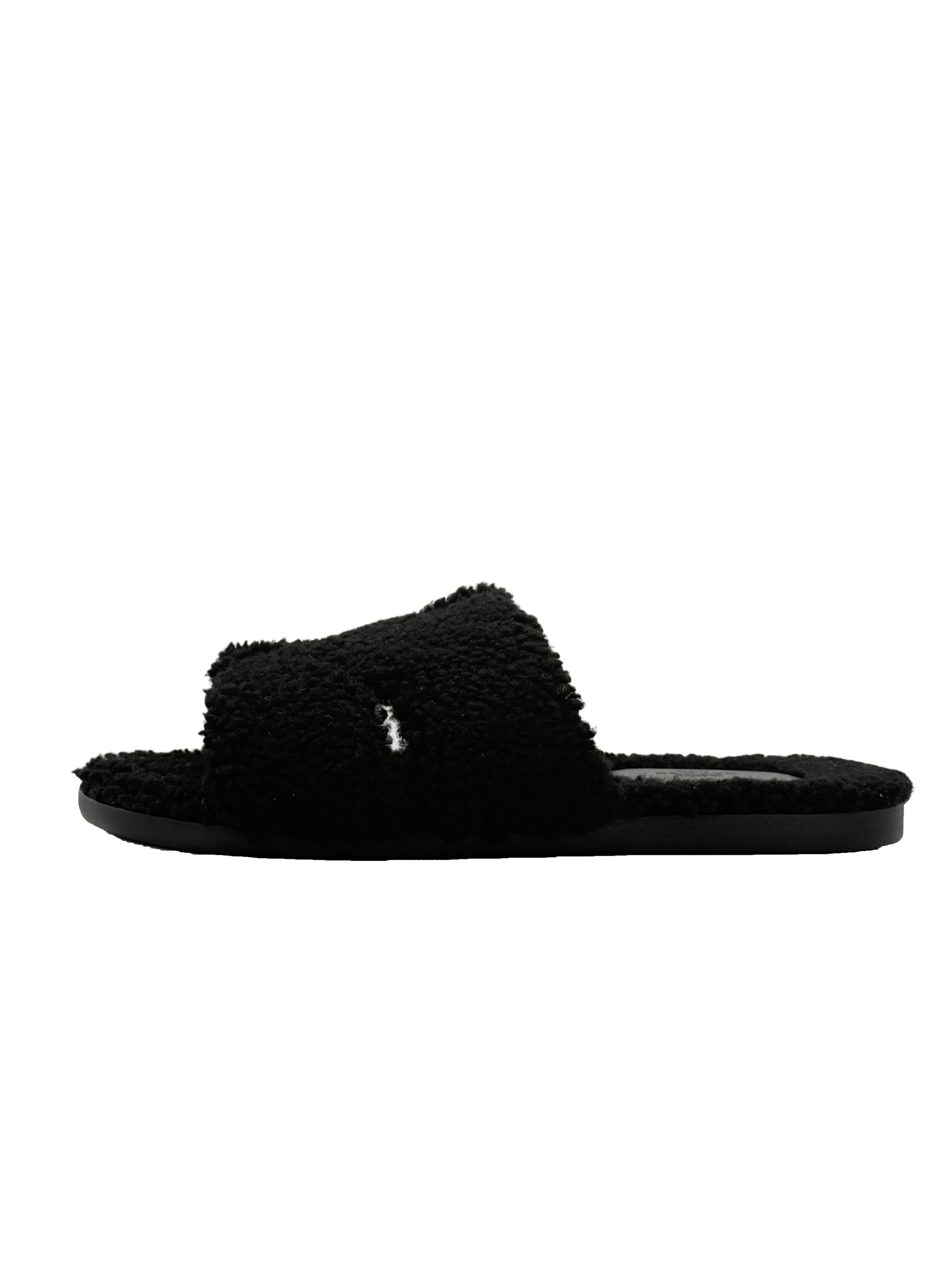 Hermès Izmir Shearling Sandal - Black