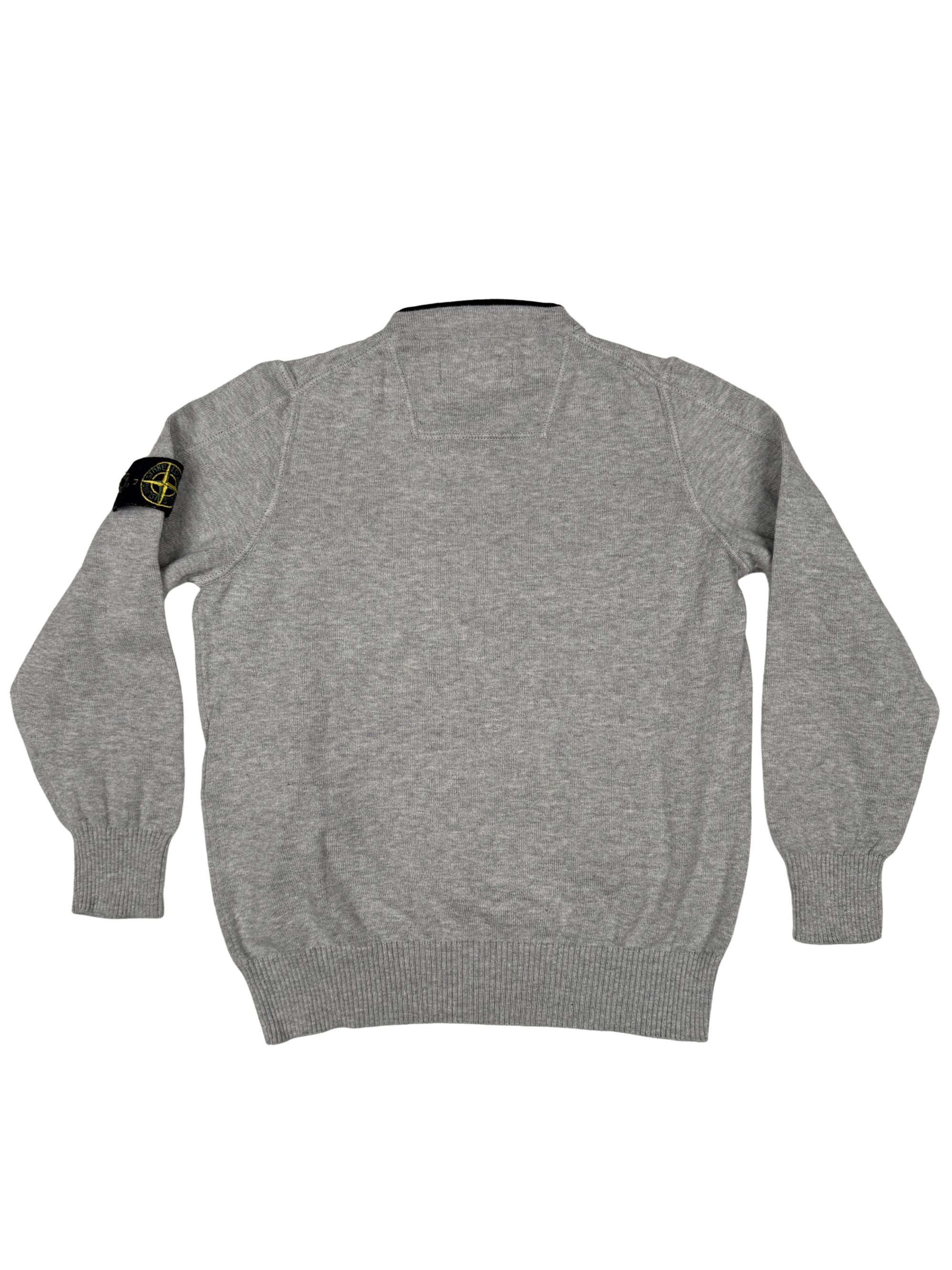 Stone Island Junior Badge Sweatshirt - Grey Stone Island