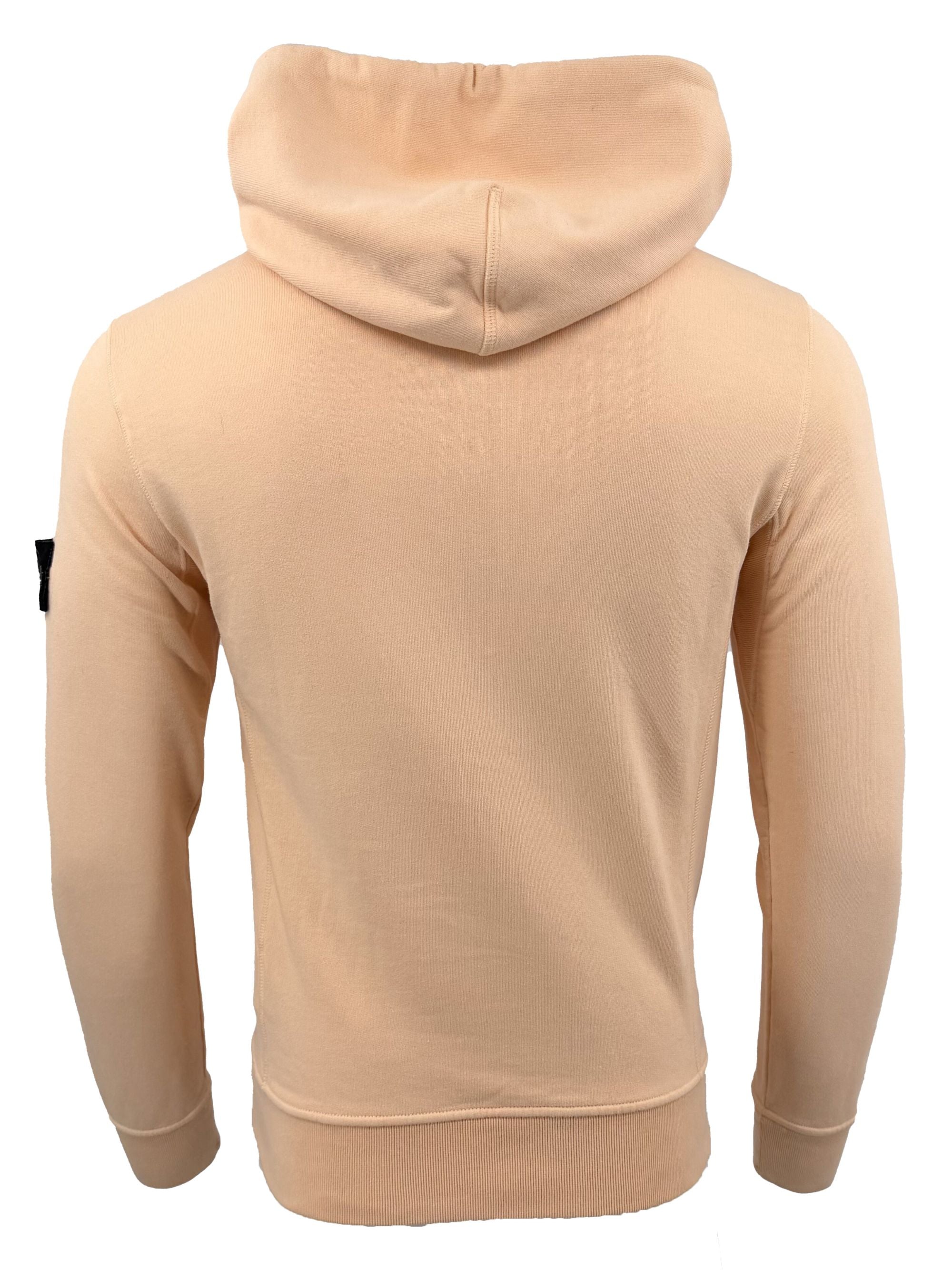 Stone Island Badge Hoodie - Coral Stone Island
