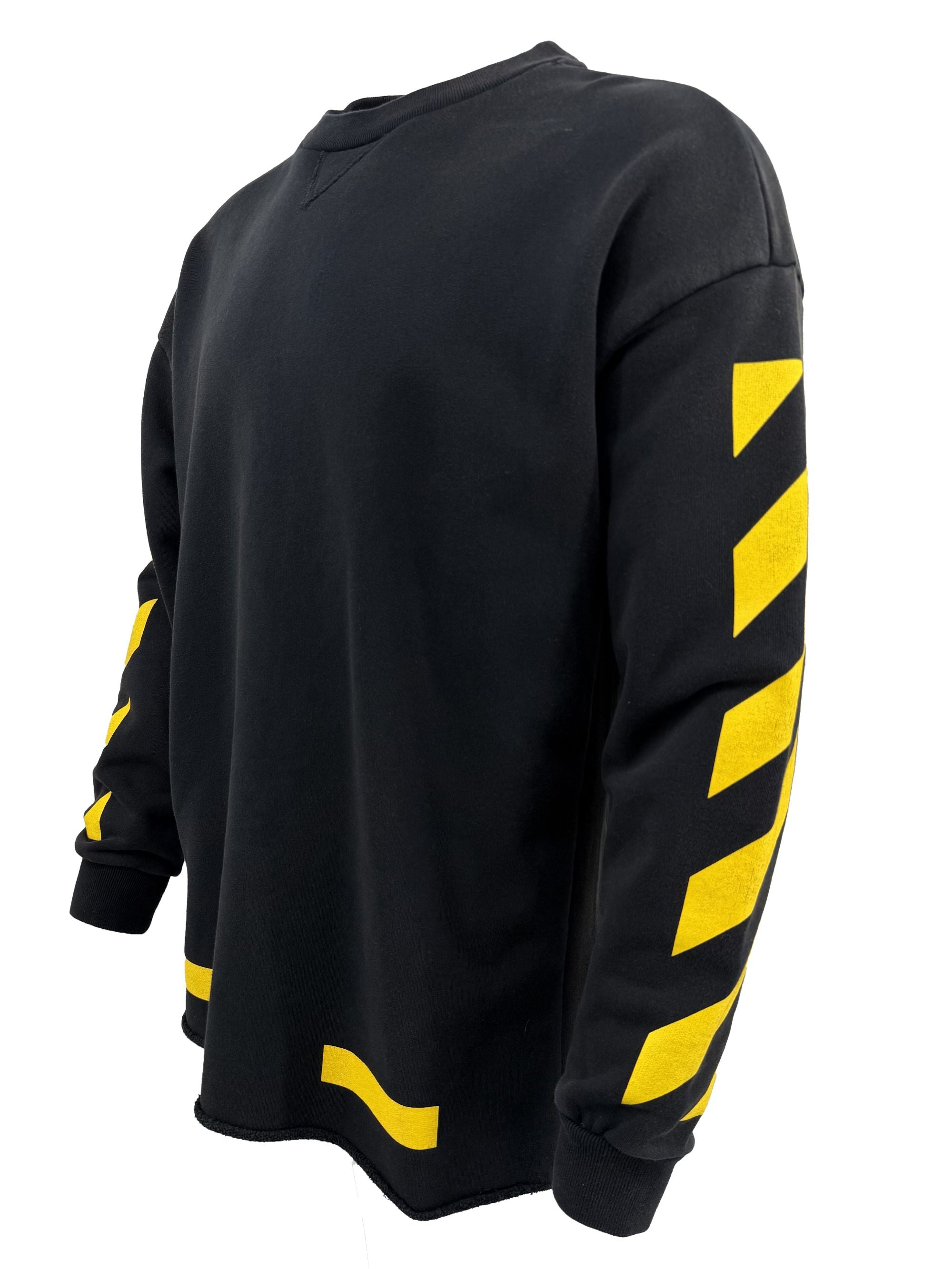 Off-White Yellow Arrows Sweatshirt - Black Off-White