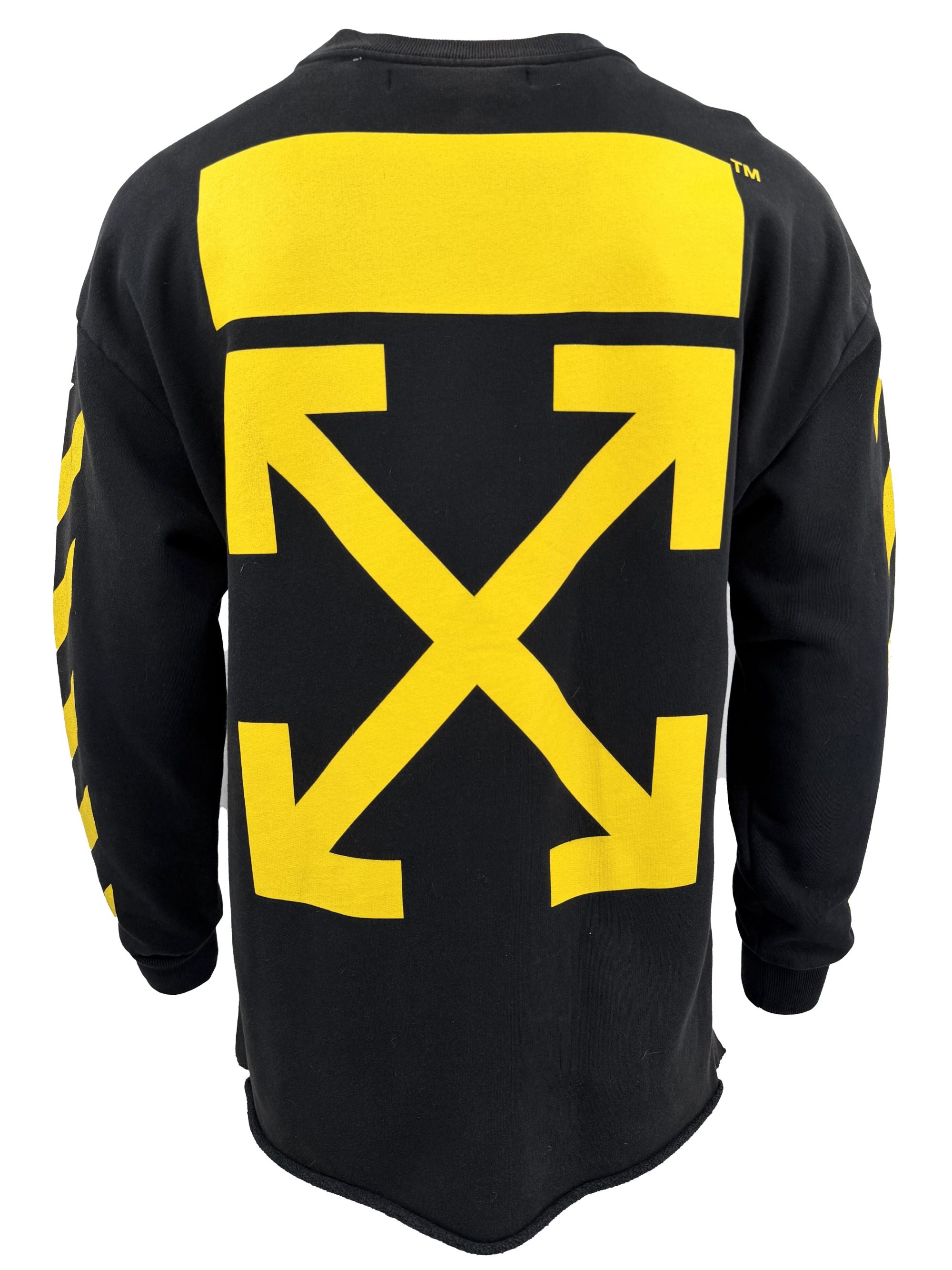 Off-White Yellow Arrows Sweatshirt - Black Off-White
