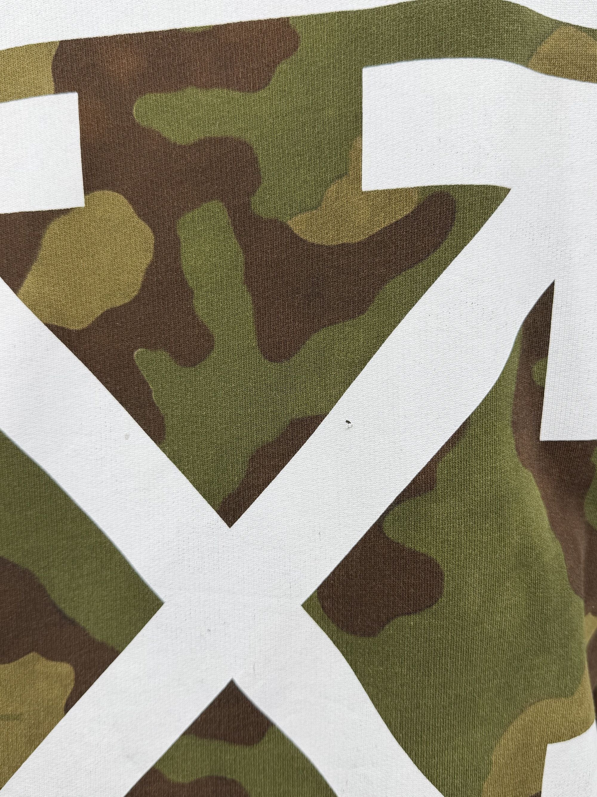 Off-White Camo Print Hoodie - Khaki Off-White