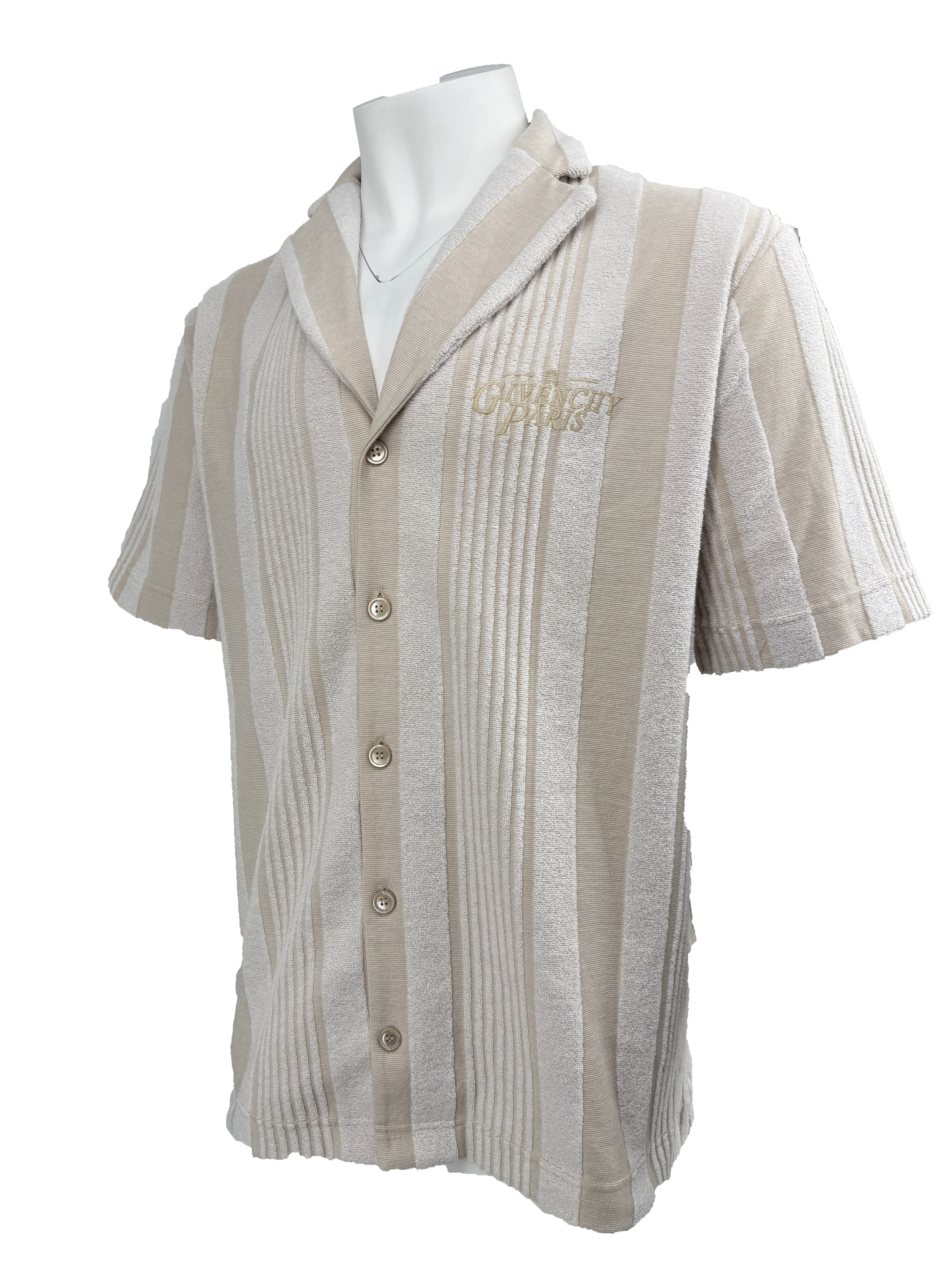 Givenchy Stripe Towelling Shirt - Beige Givenchy