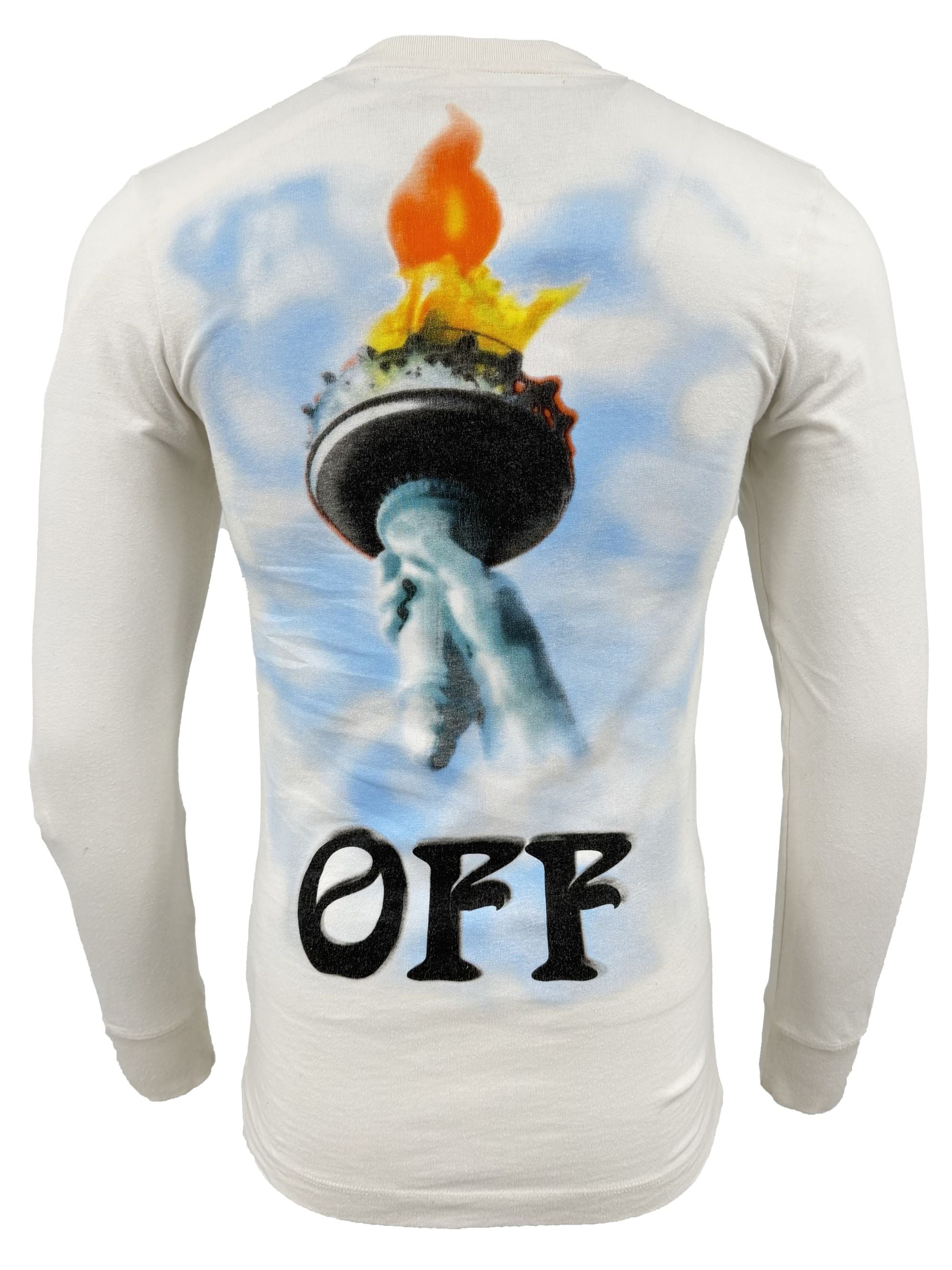 Off-White Statue of Liberty Long Sleeve T-Shirt - White Off-White