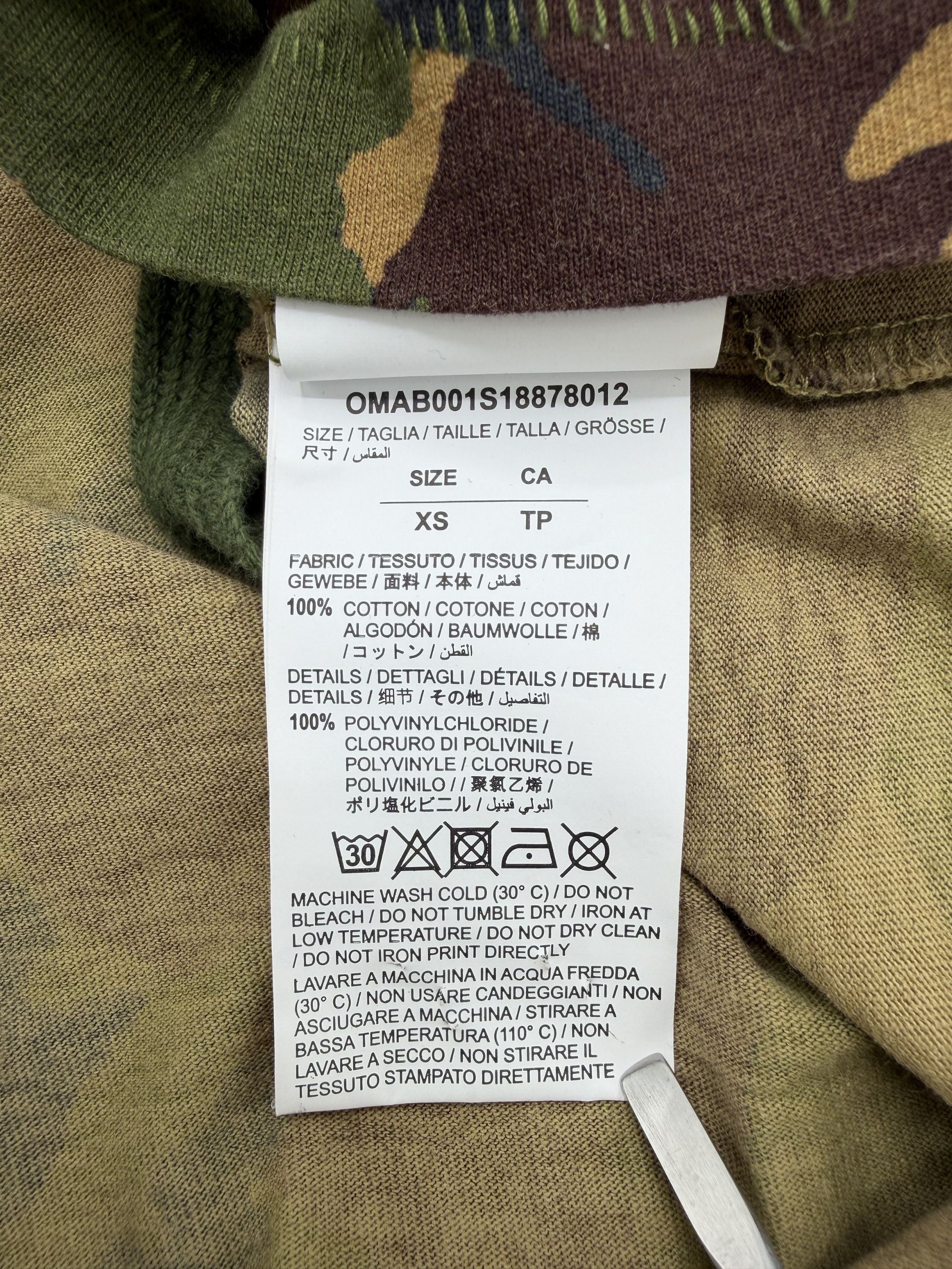 Off-White Camo Arrows Long Sleeve T-Shirt - Khaki Off-White