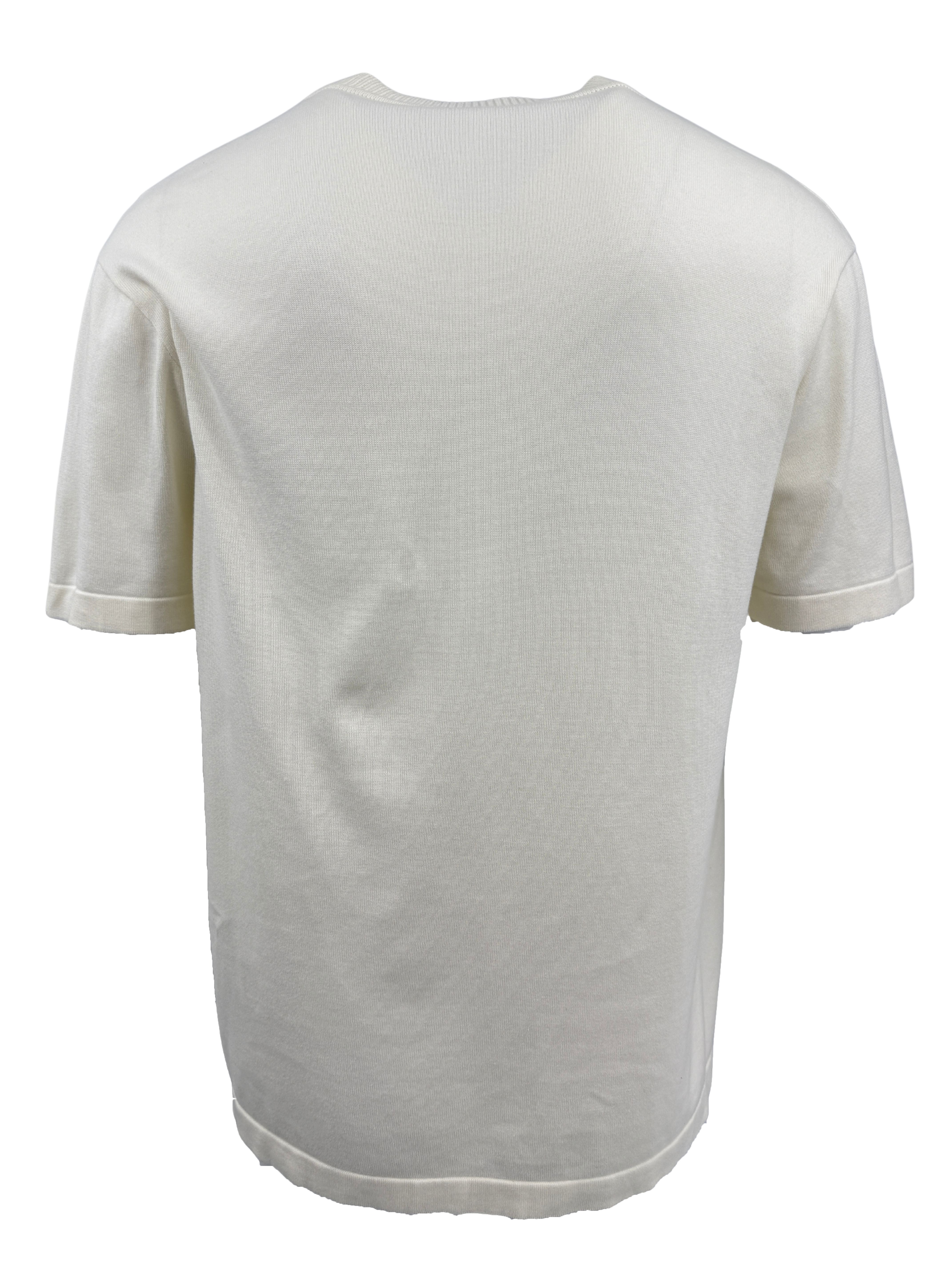 Louis Vuitton Signature Knit Crewneck T-Shirt - Cream Louis Vuitton