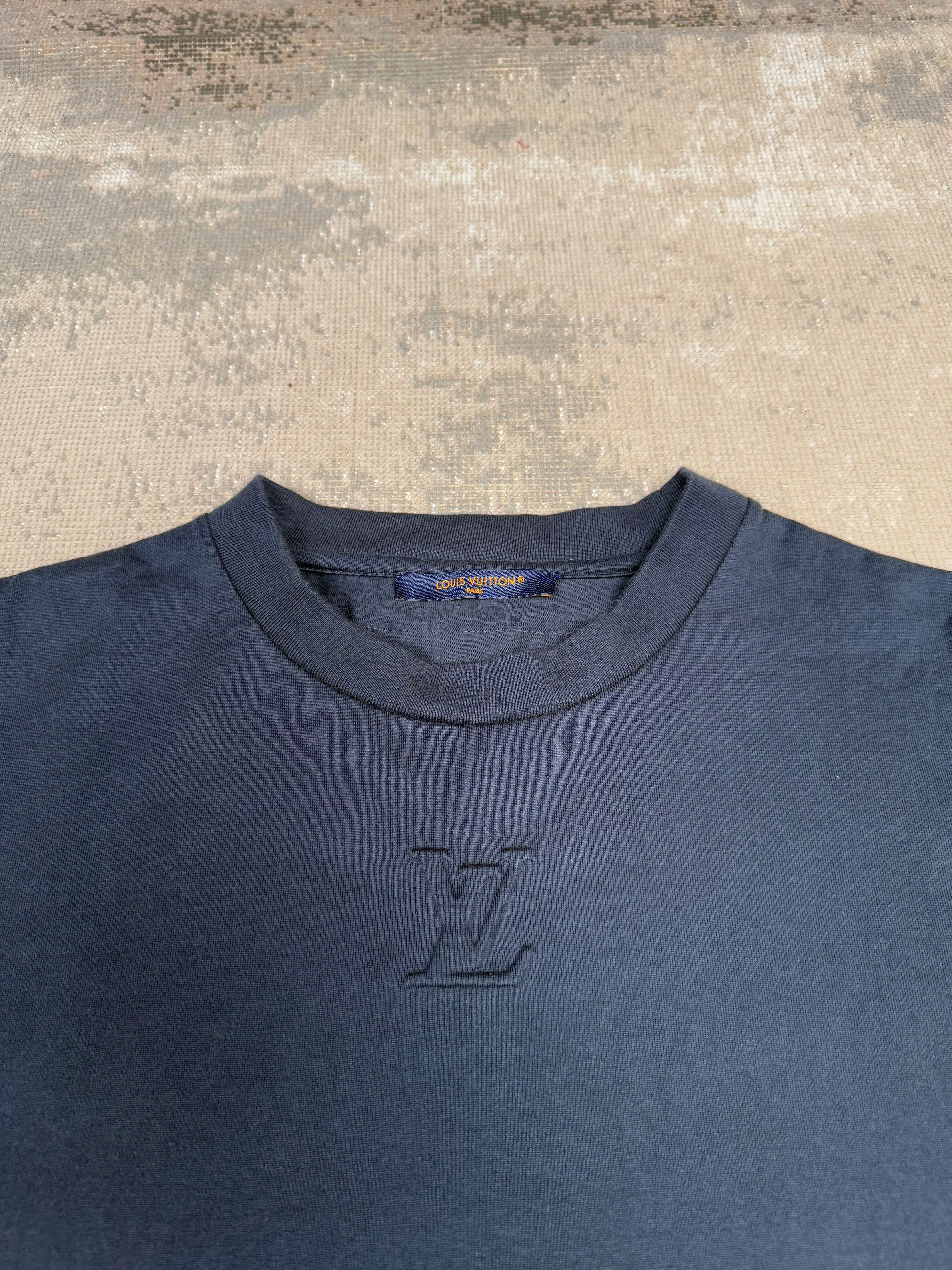 Louis Vuitton Embossed T-Shirt - Navy Louis Vuitton
