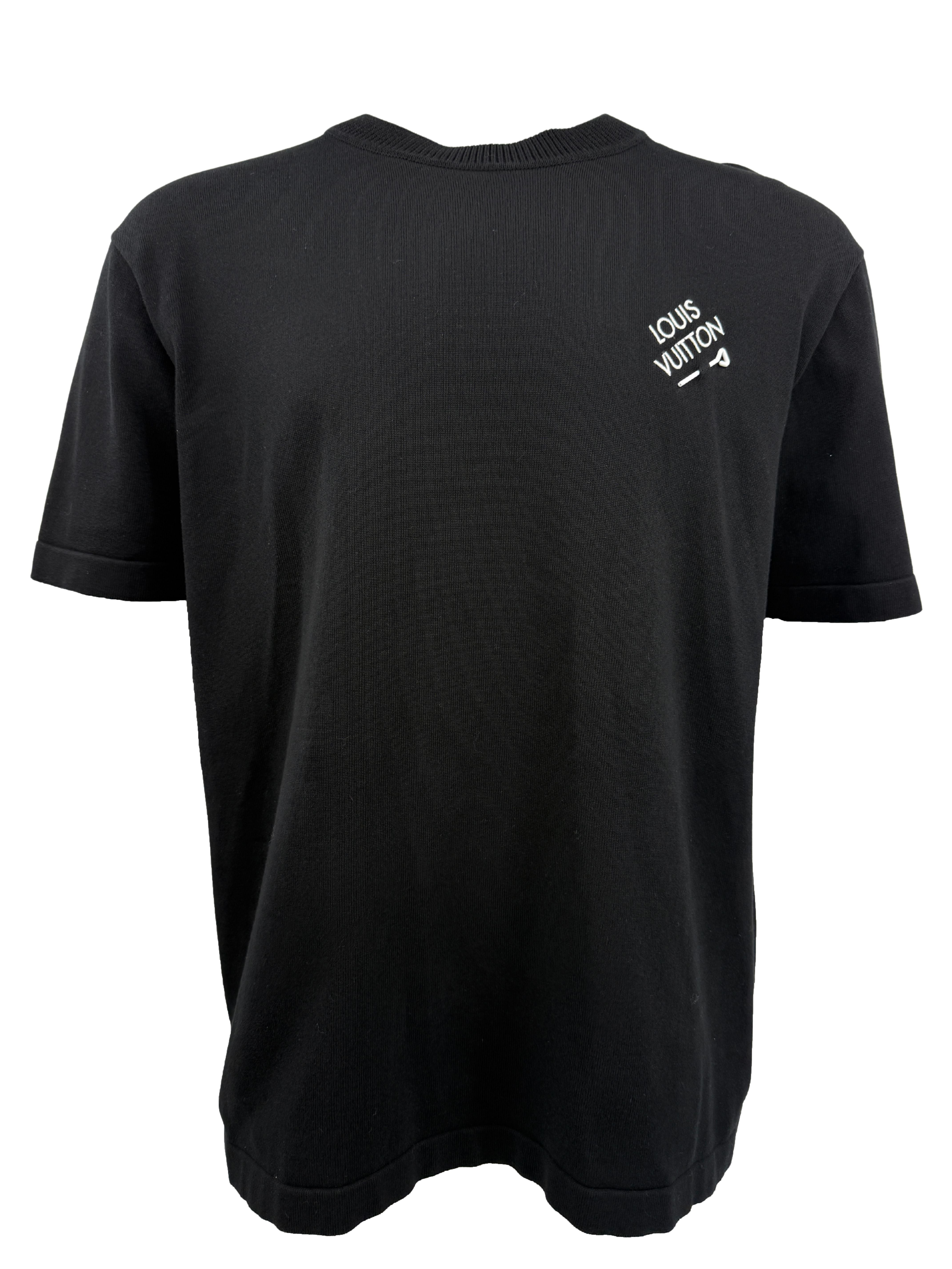 Louis Vuitton Signature Knit Crewneck T-Shirt - Black Louis Vuitton