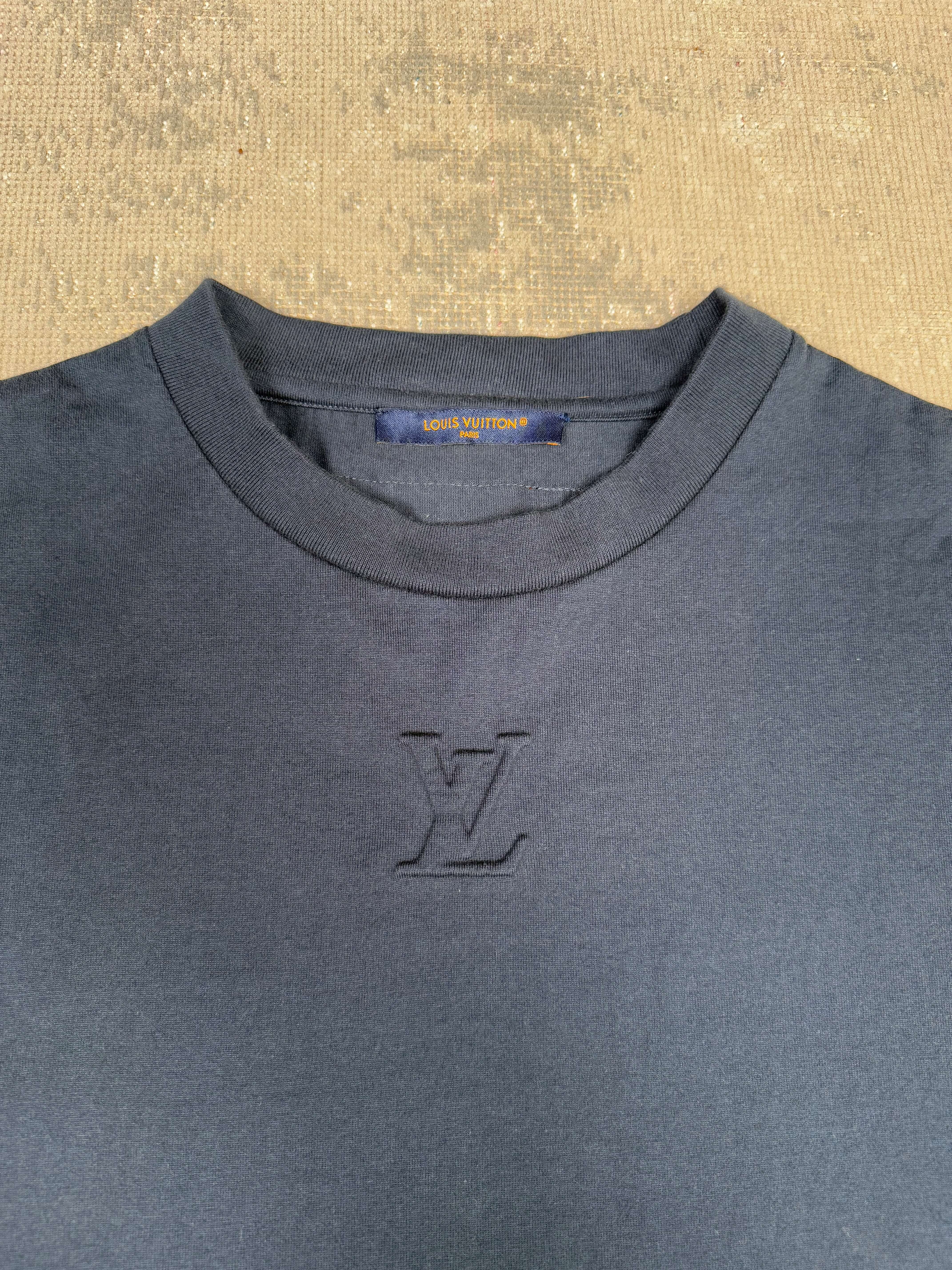 Louis Vuitton Embossed T-Shirt - Navy Louis Vuitton
