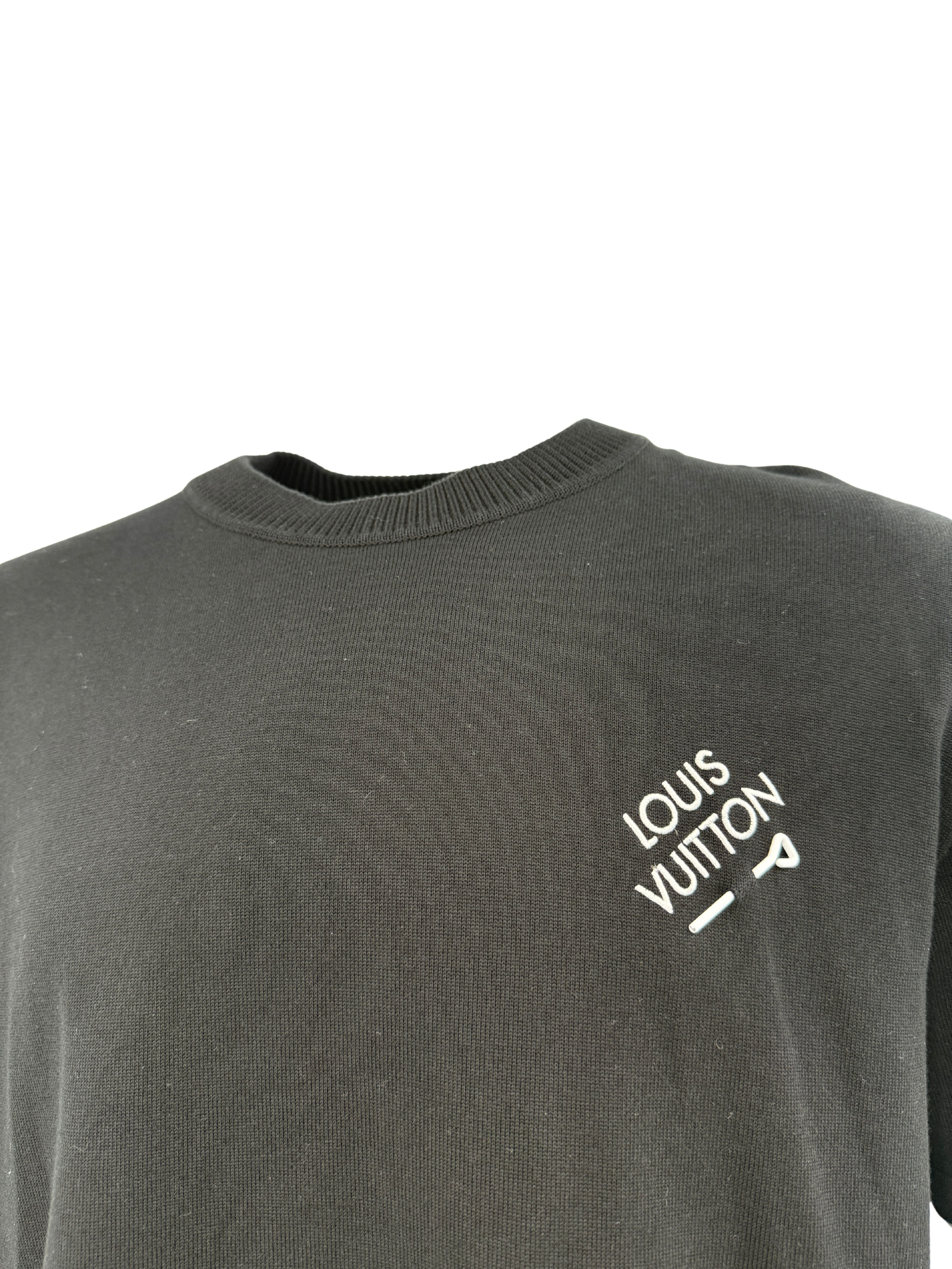 Louis Vuitton Signature Knit Crewneck T-Shirt - Black Louis Vuitton